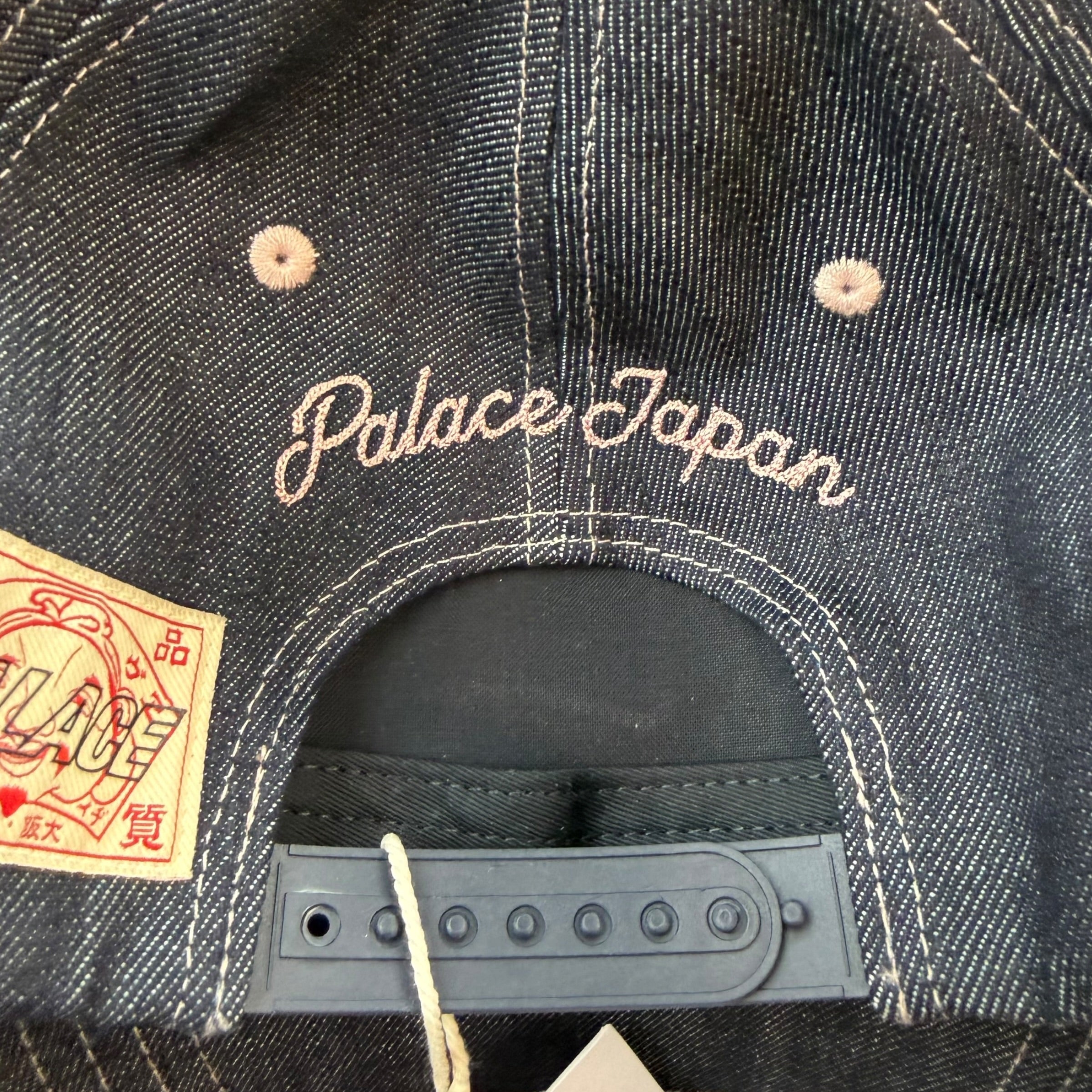 Palace x Evisu Indigo Denim Snapback Hat