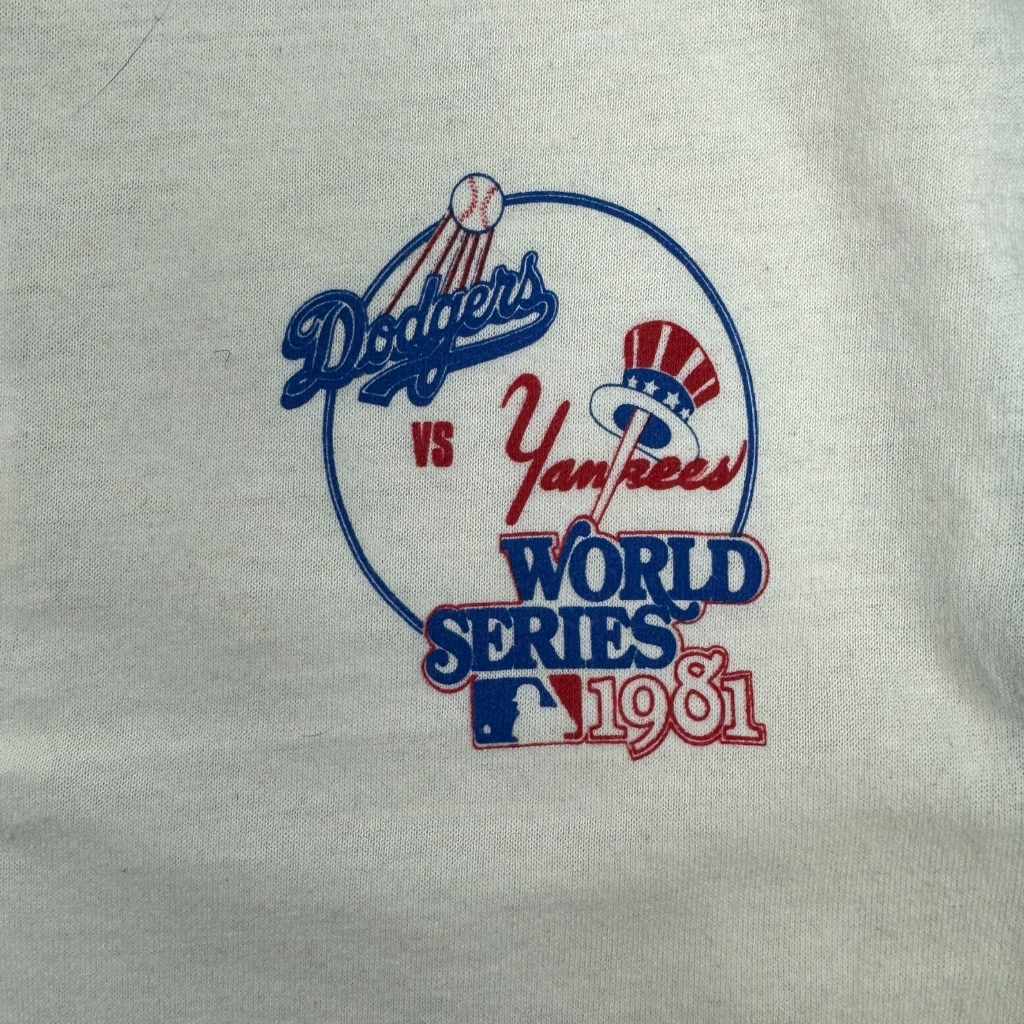 1981 Los Angeles Dodgers Vs New York Yankees Henley Shirt