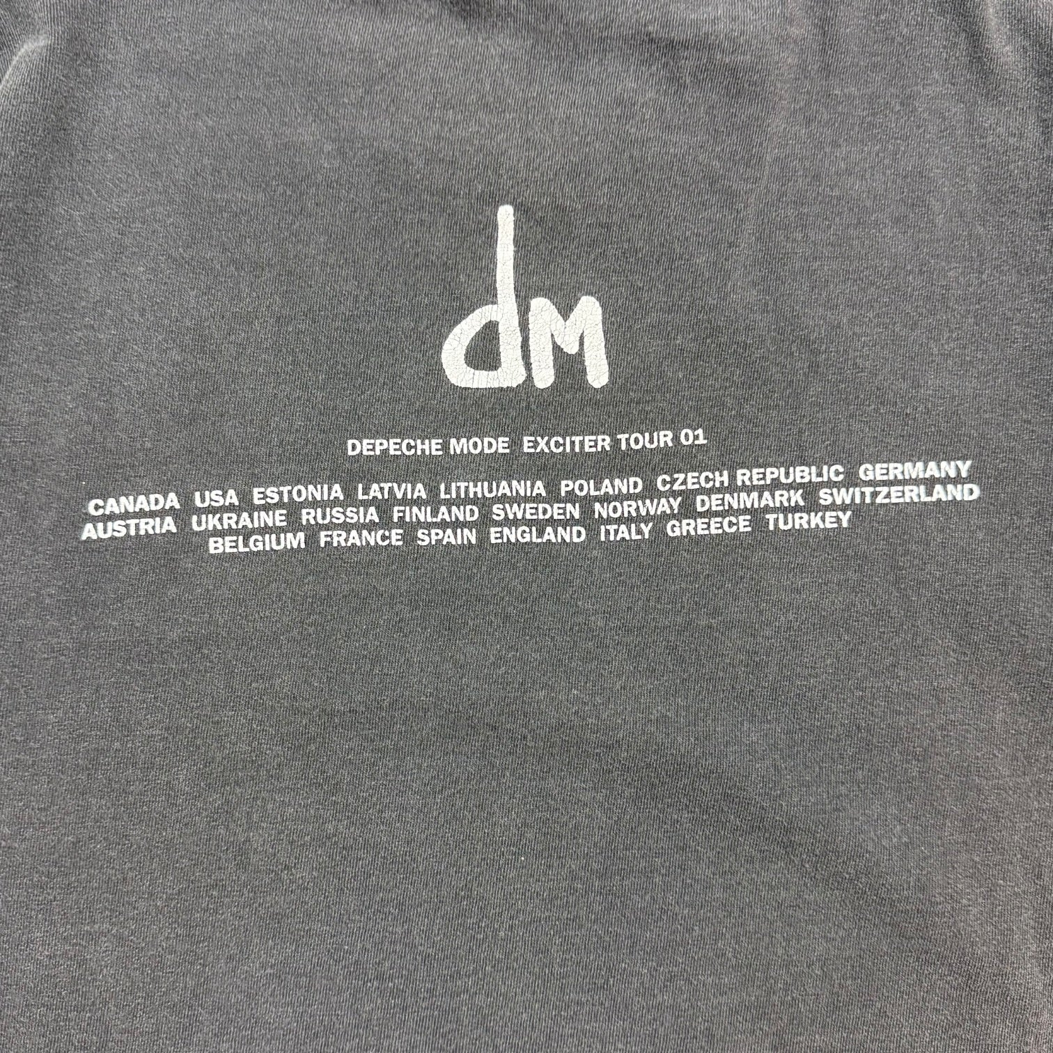 2001 Depeche Mode Exciter Tour Tee Black