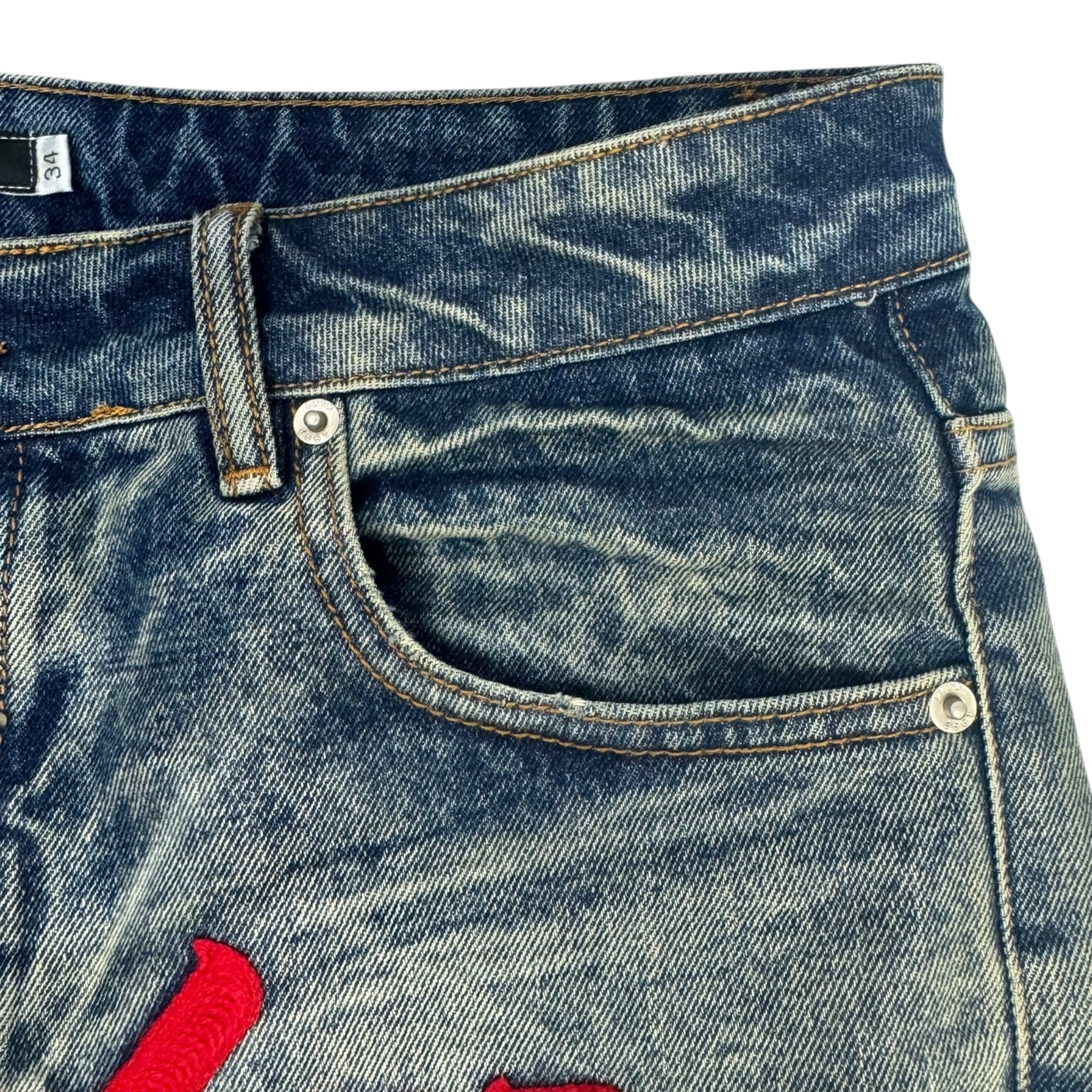 Sicko Born from Pain Chainstitched Denim