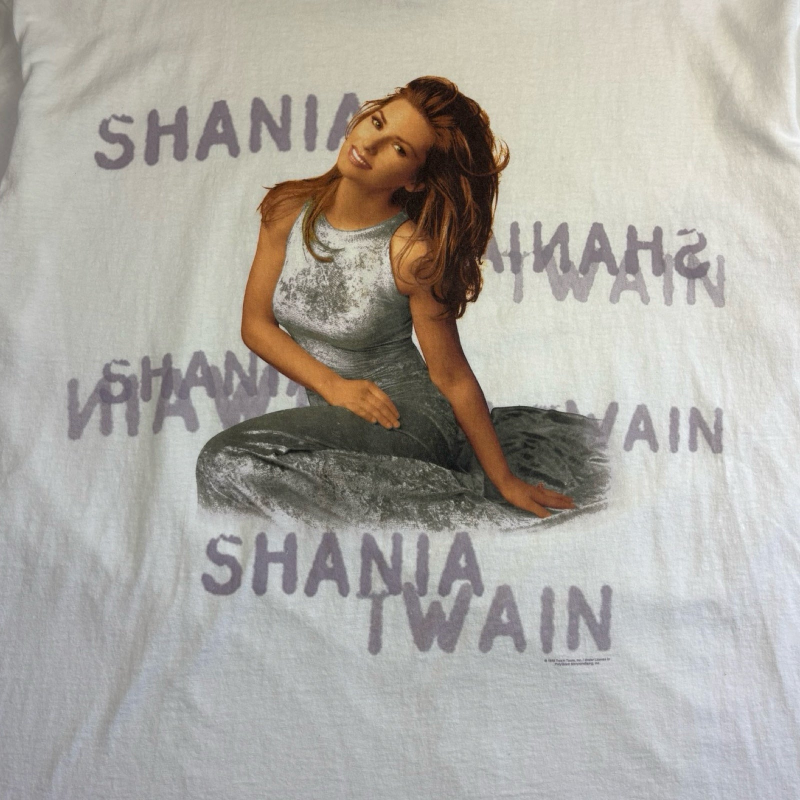 1998 Shania Twain “Come On Over” Tour T-Shirt White