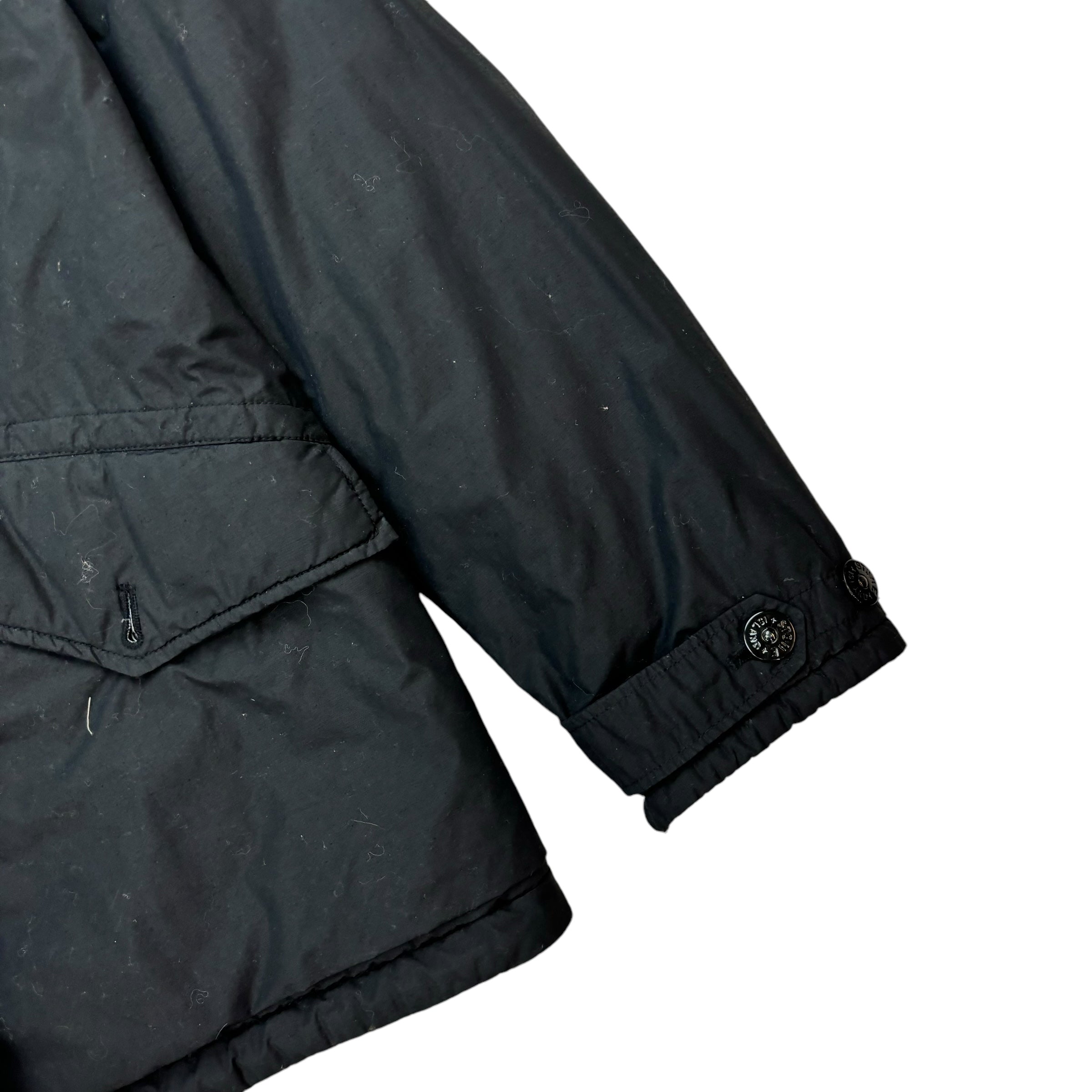 Stone Island Zip Up Jacket Black