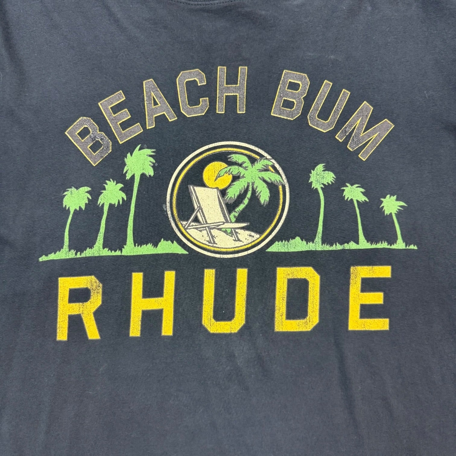 Rhude Palmera Tee Vintage Black