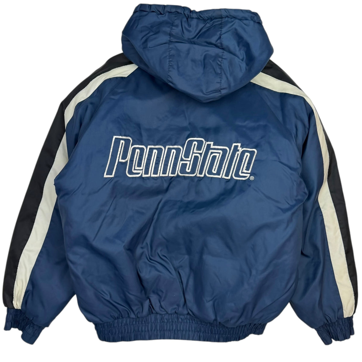 Vintage Penn State Striped Sleeve Jacket Navy
