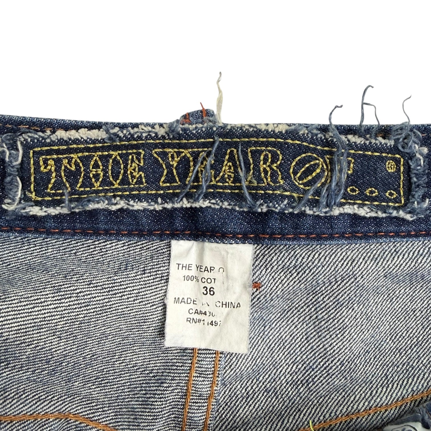 Vintage Year Of The Ocean Twelve Denim Pants Dark Wash