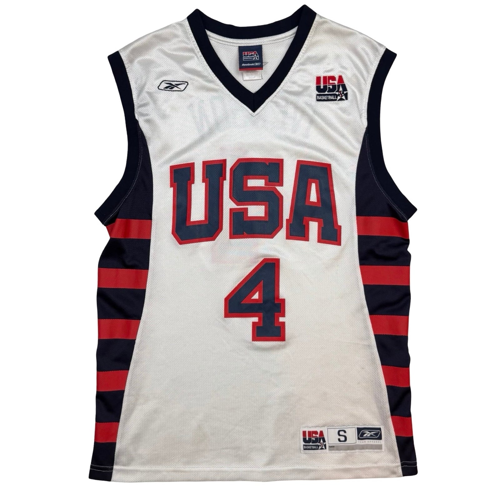Vintage Allen Iverson Reebok Team USA Jersey White