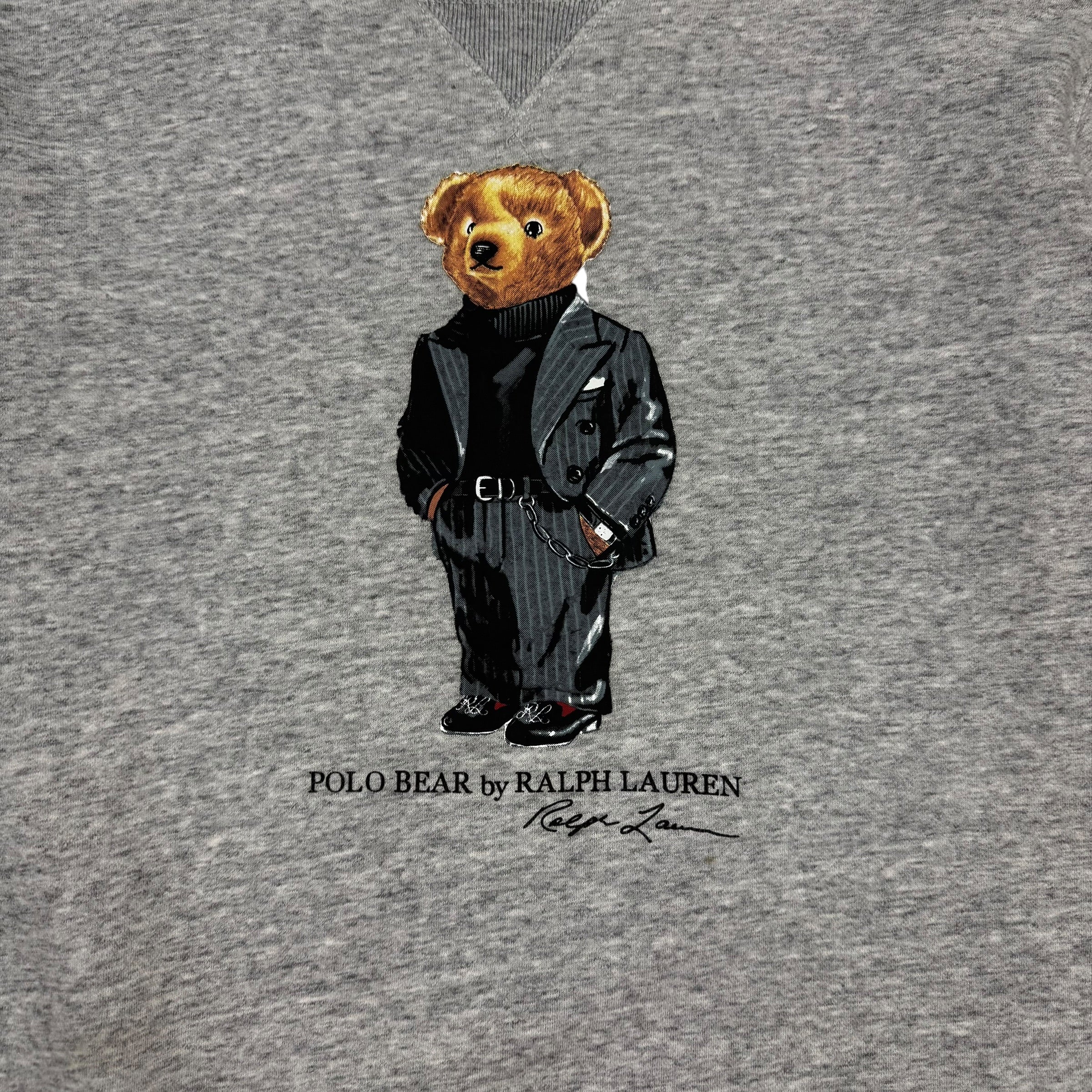 Vintage Polo Ralph Lauren Polo Bear Crewneck Grey