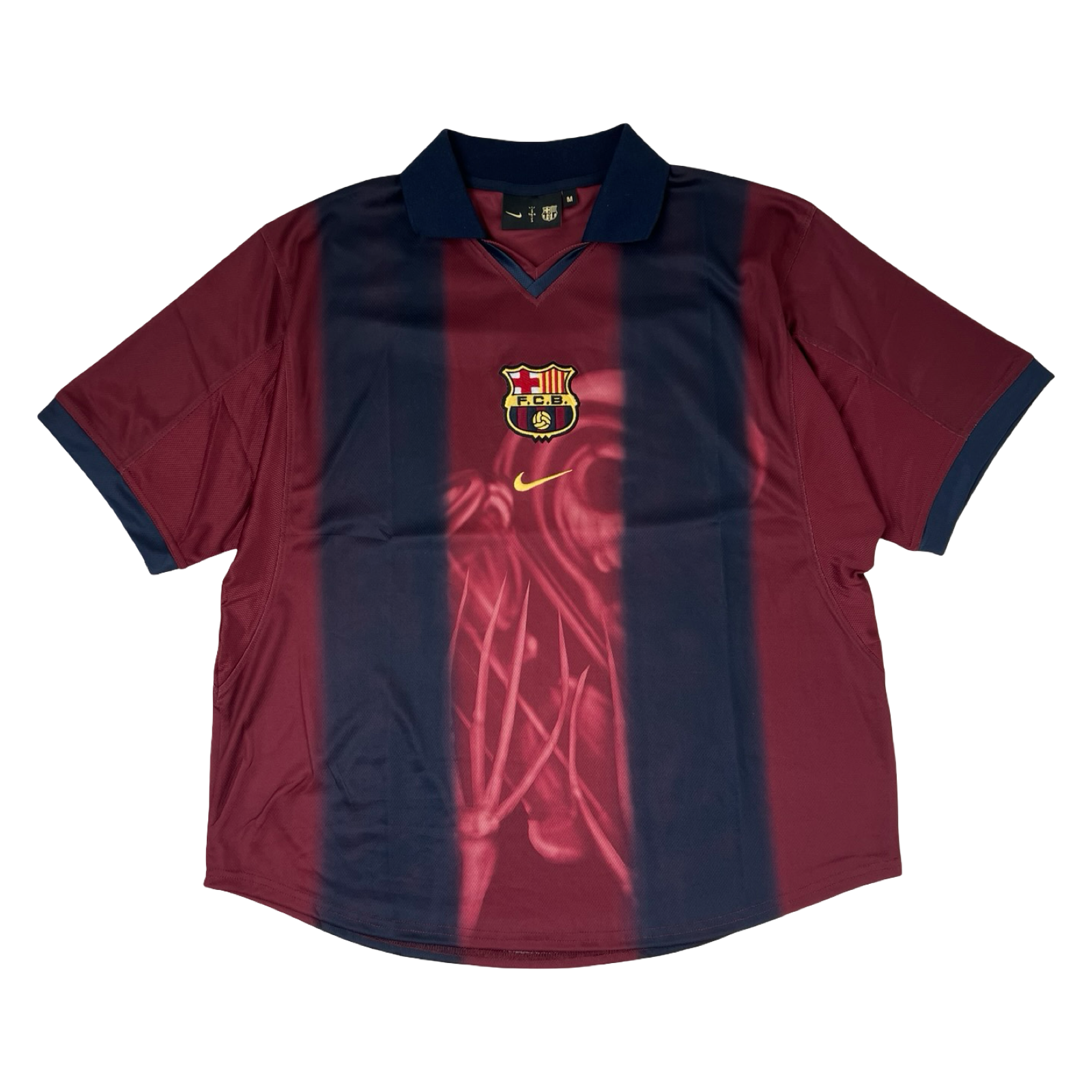 Travis Scott x Nike x FC Barcelona Retro 2000/01 Home Skeleton Jersey