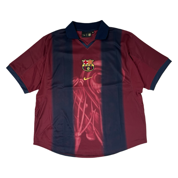 Travis Scott x Nike x FC Barcelona Retro 2000/01 Home Skeleton Jersey