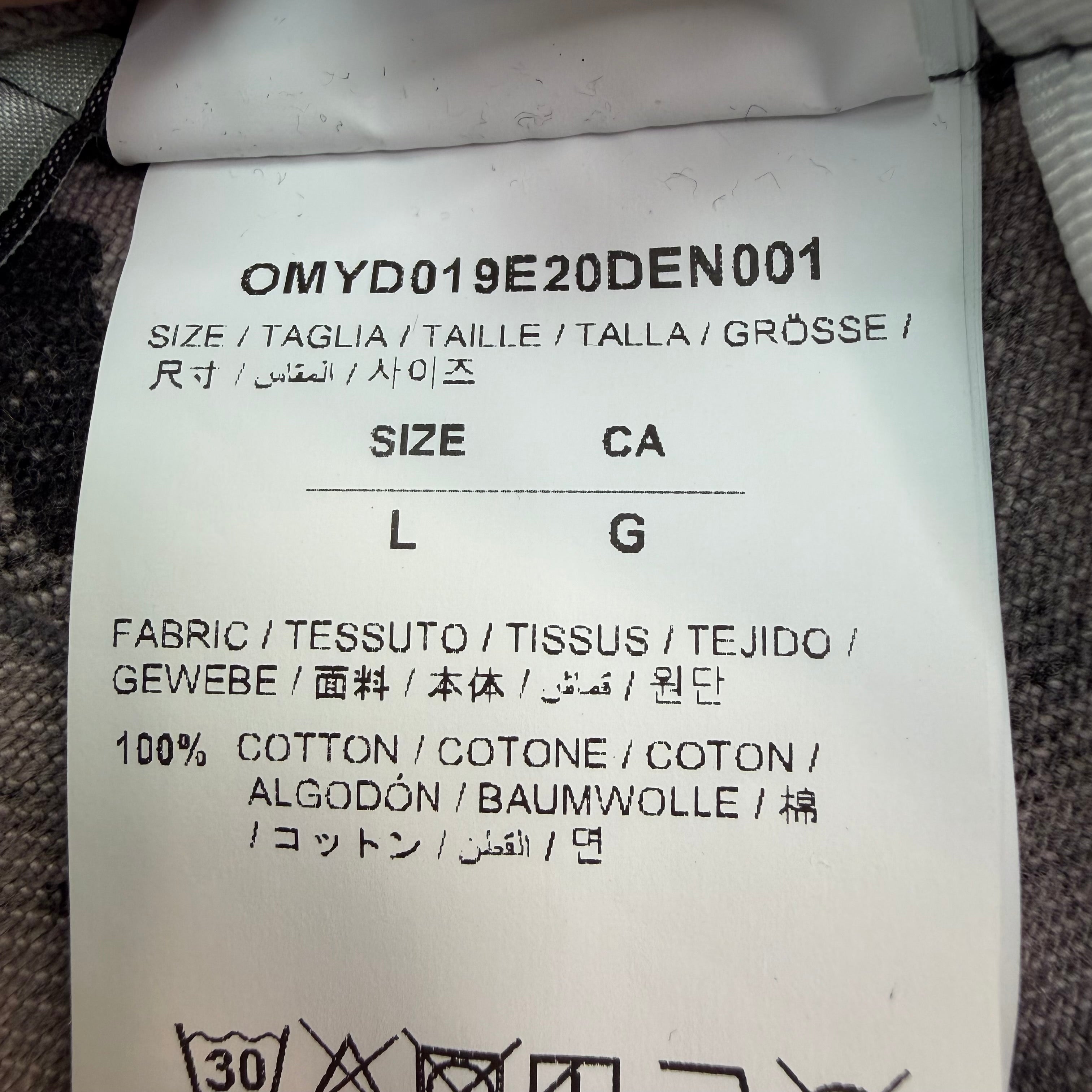 Off White Denim Tie Dye Pivot Jacket Pink/Black