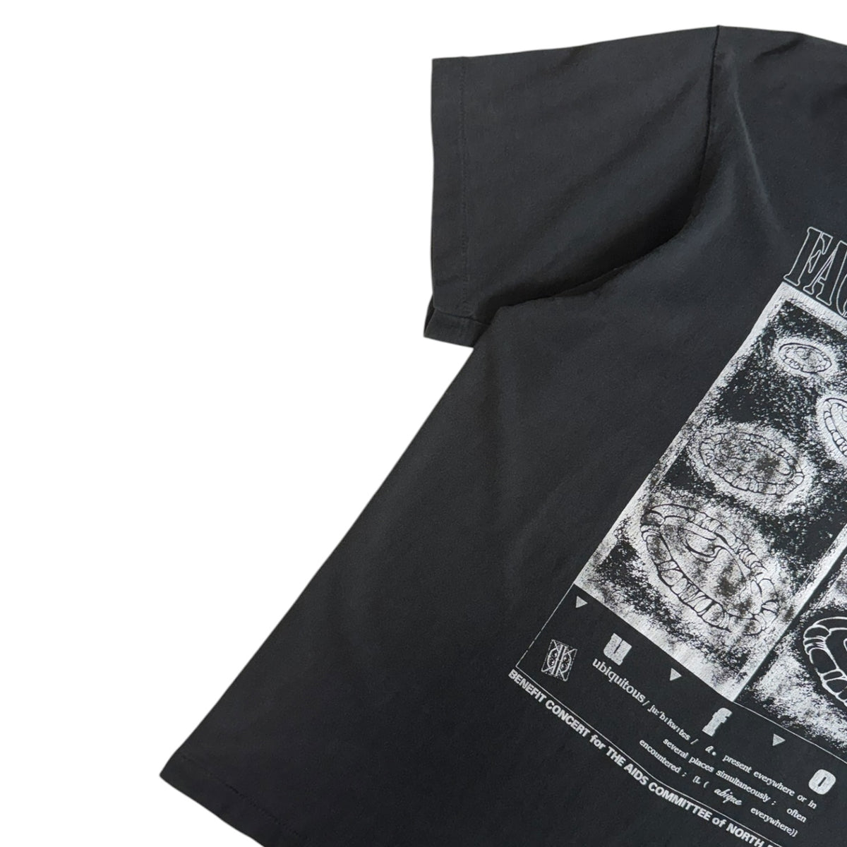 Vintage Face the Music T-Shirt Black