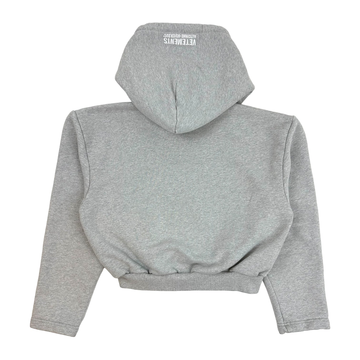 2017 Vetements Unidad Hombres Shoulder Pad Hoodie Grey