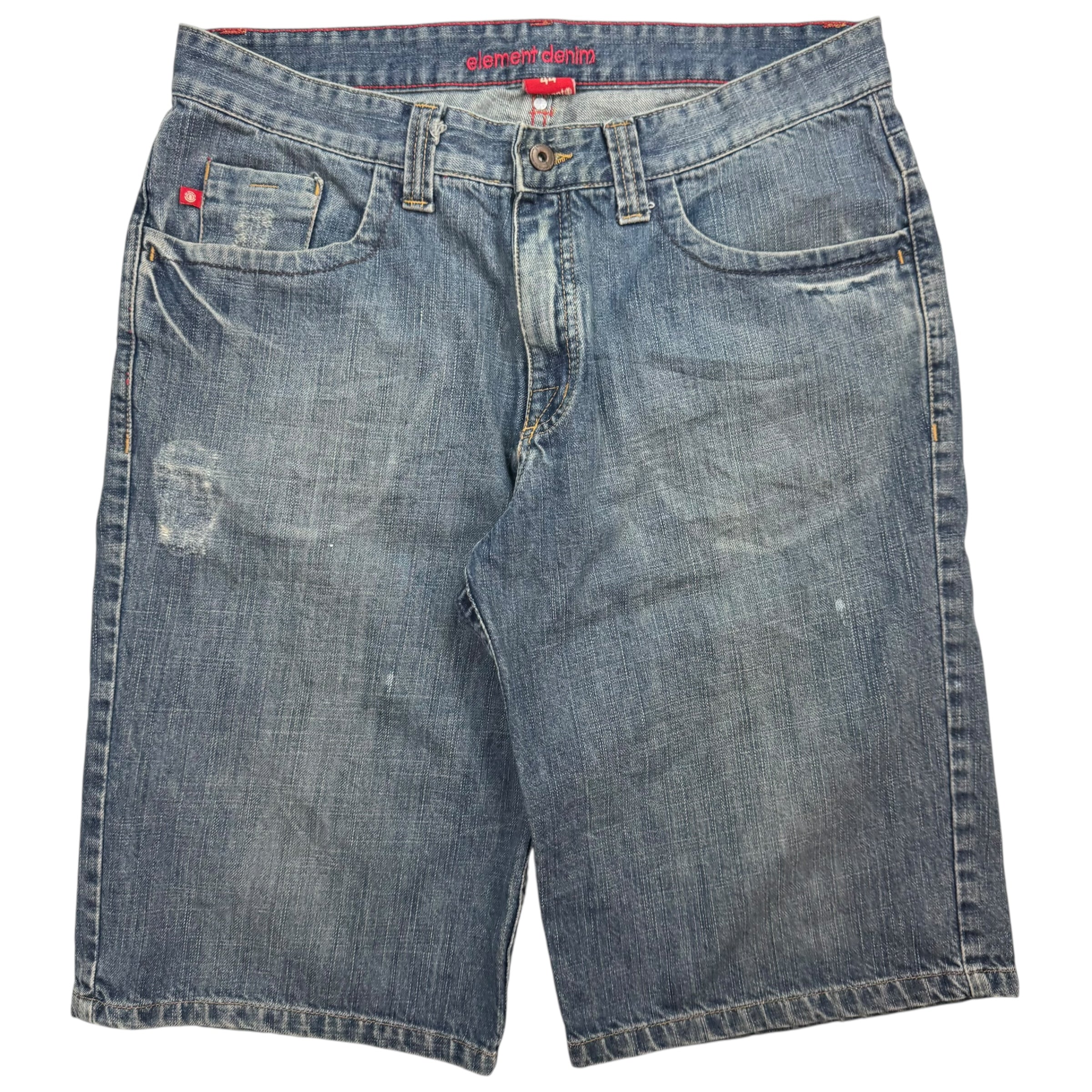 Vintage Element Denim Jeans Shorts Washed Blue