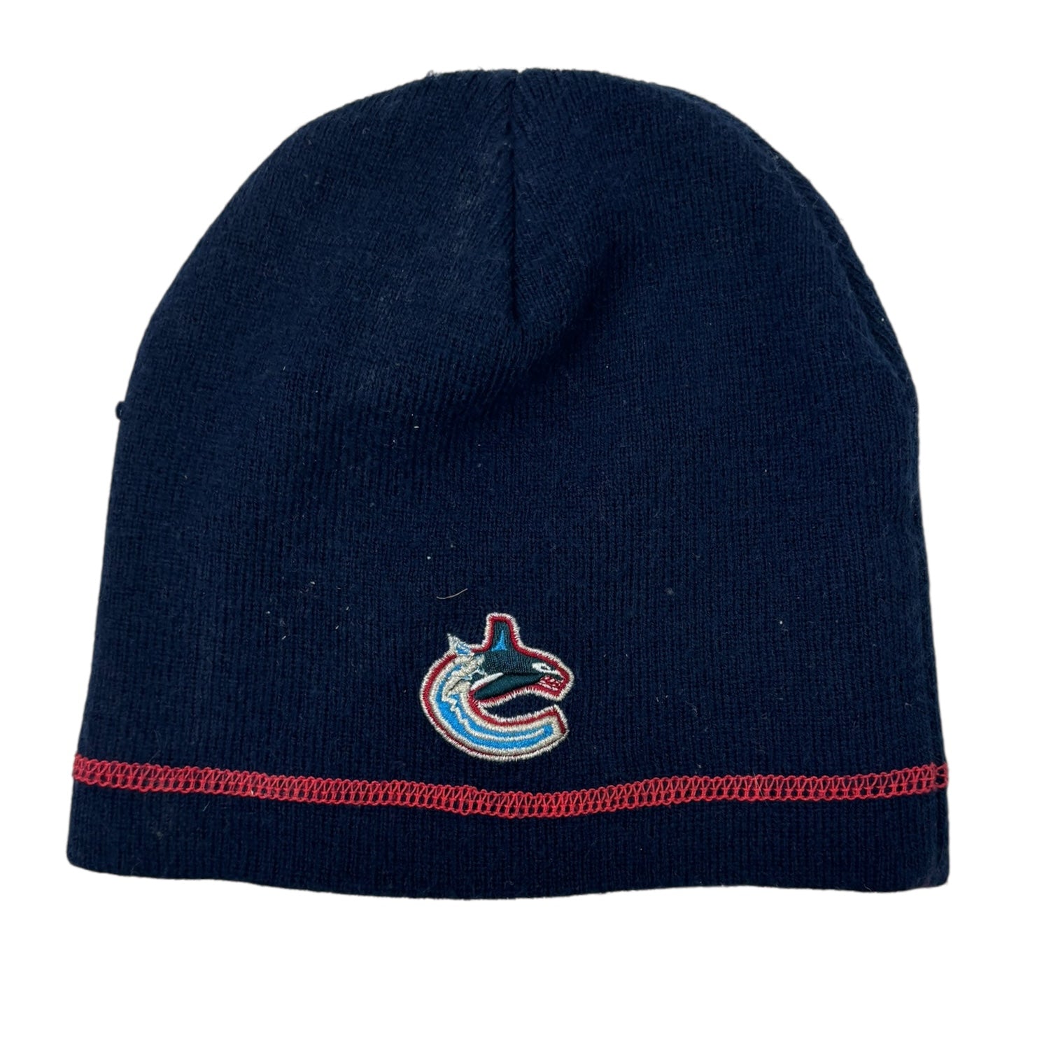 Vintage Vancouver Canucks Skullcap Beanie Navy