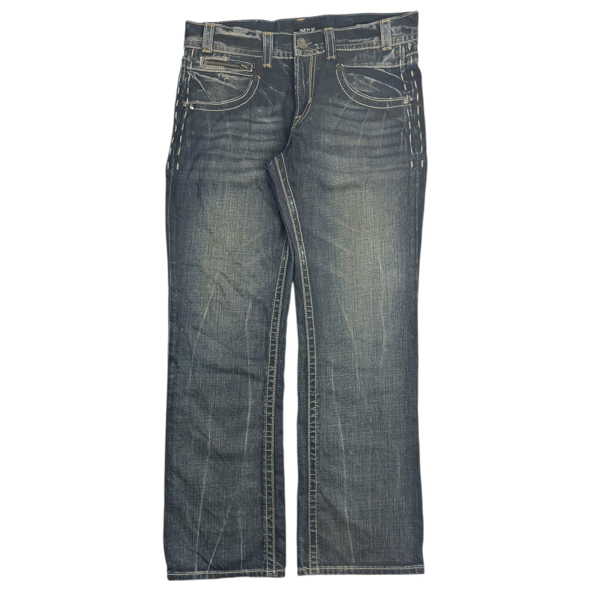 Y2K Mek Euro Denim Dark Wash Bottoms