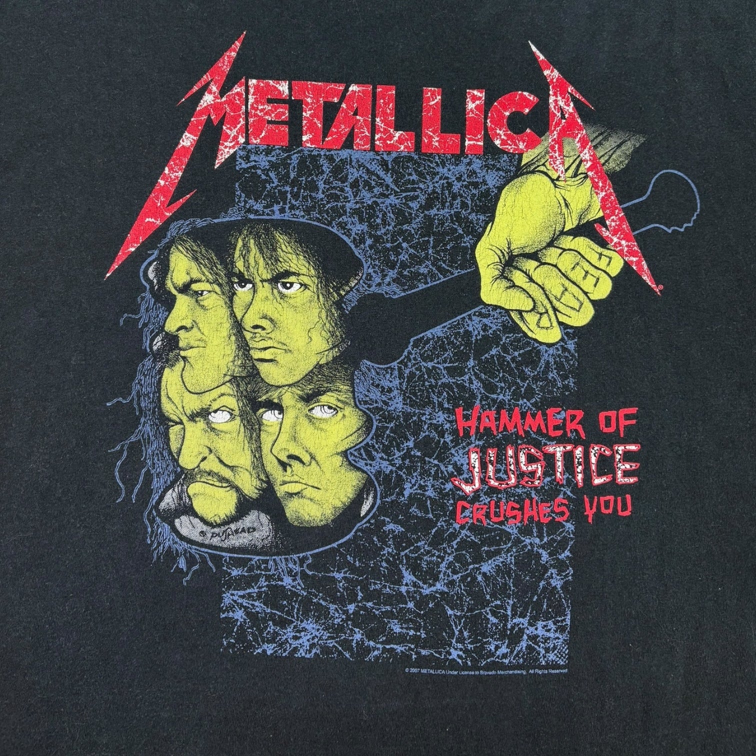 Vintage 2007 Metallica “Justice For All” T-Shirt Black