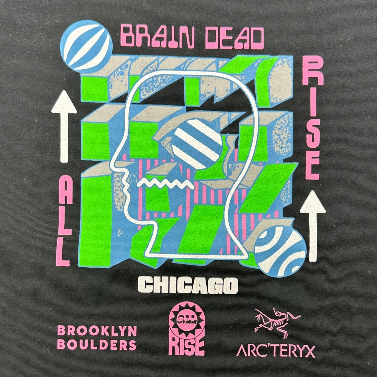 Brain Dead x Arc’teryx All Rise Chicago Tee Black