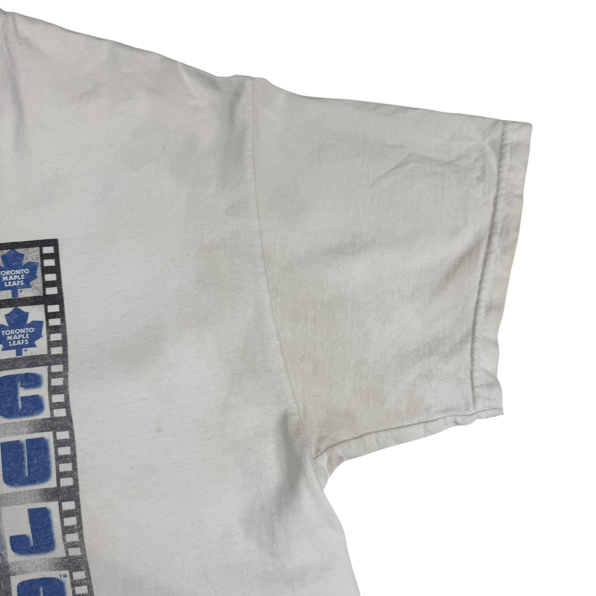 Vintage Toronto Maple Leafs Curtis Joseph Cujo Mask Tee White