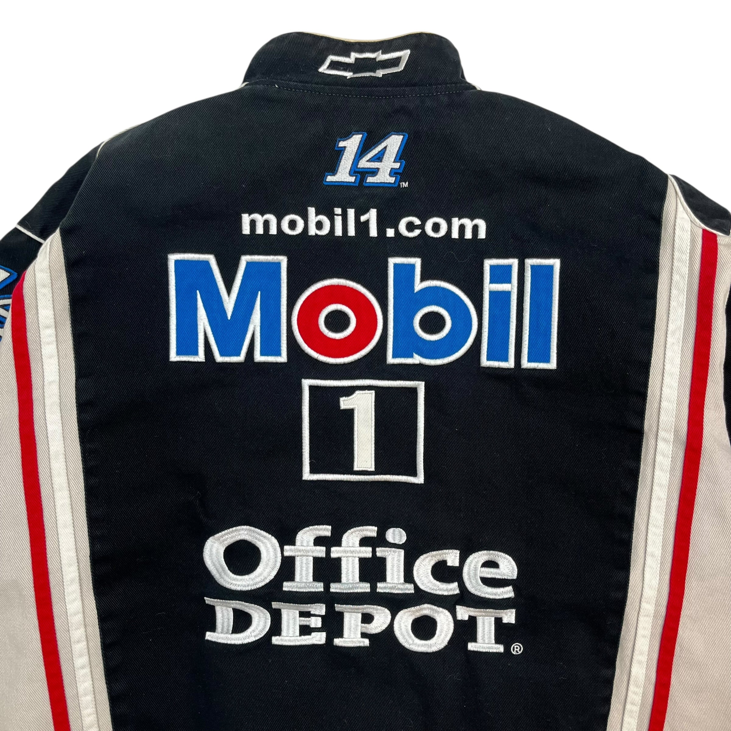 Vintage Tony Stewart NASCAR Racing Jacket Black/White