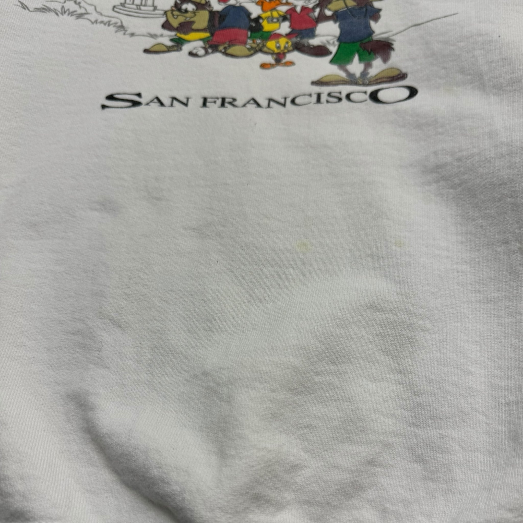 Vintage San Francisco Looney Tunes Sweater White