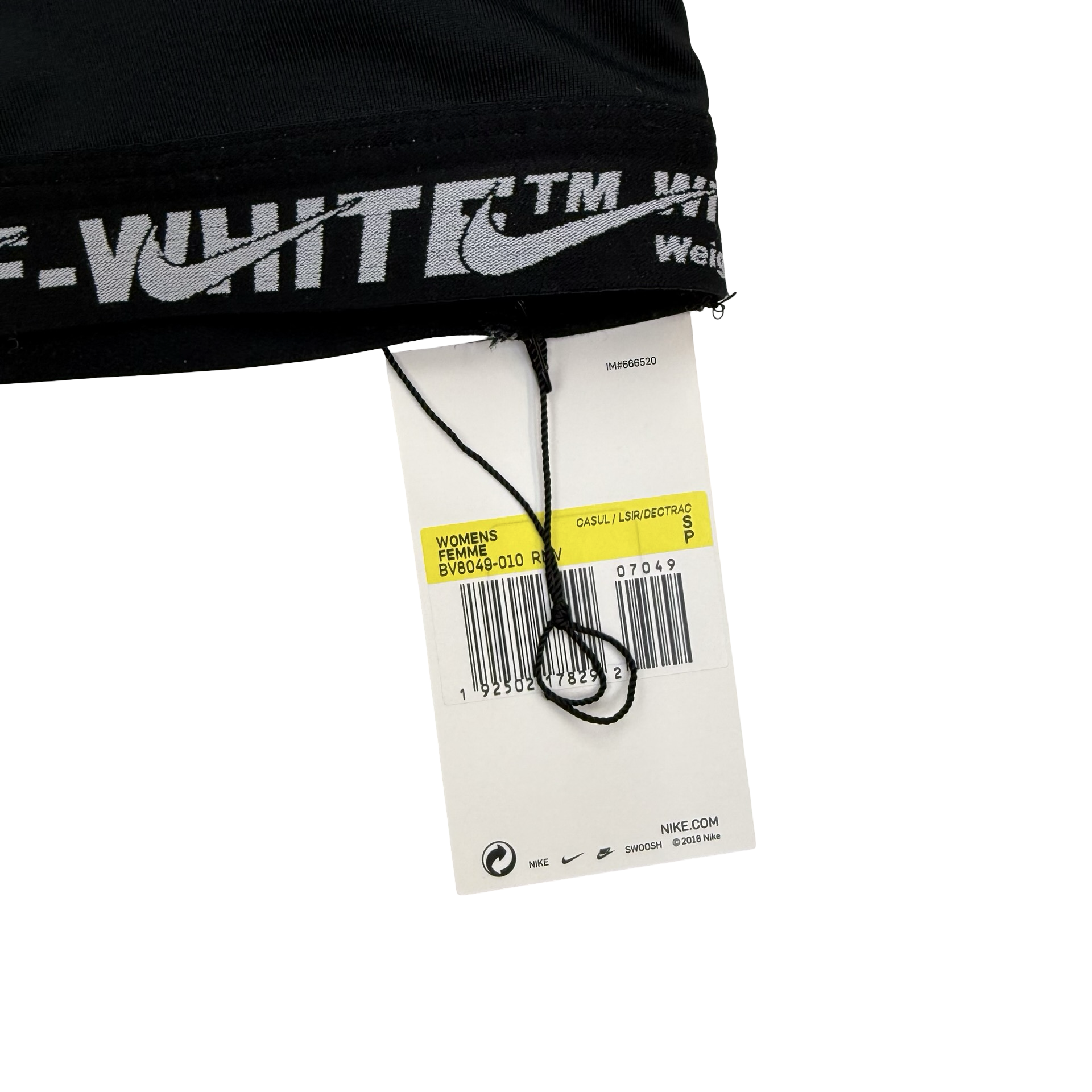 (W) Nike x Off-White As Bra Black