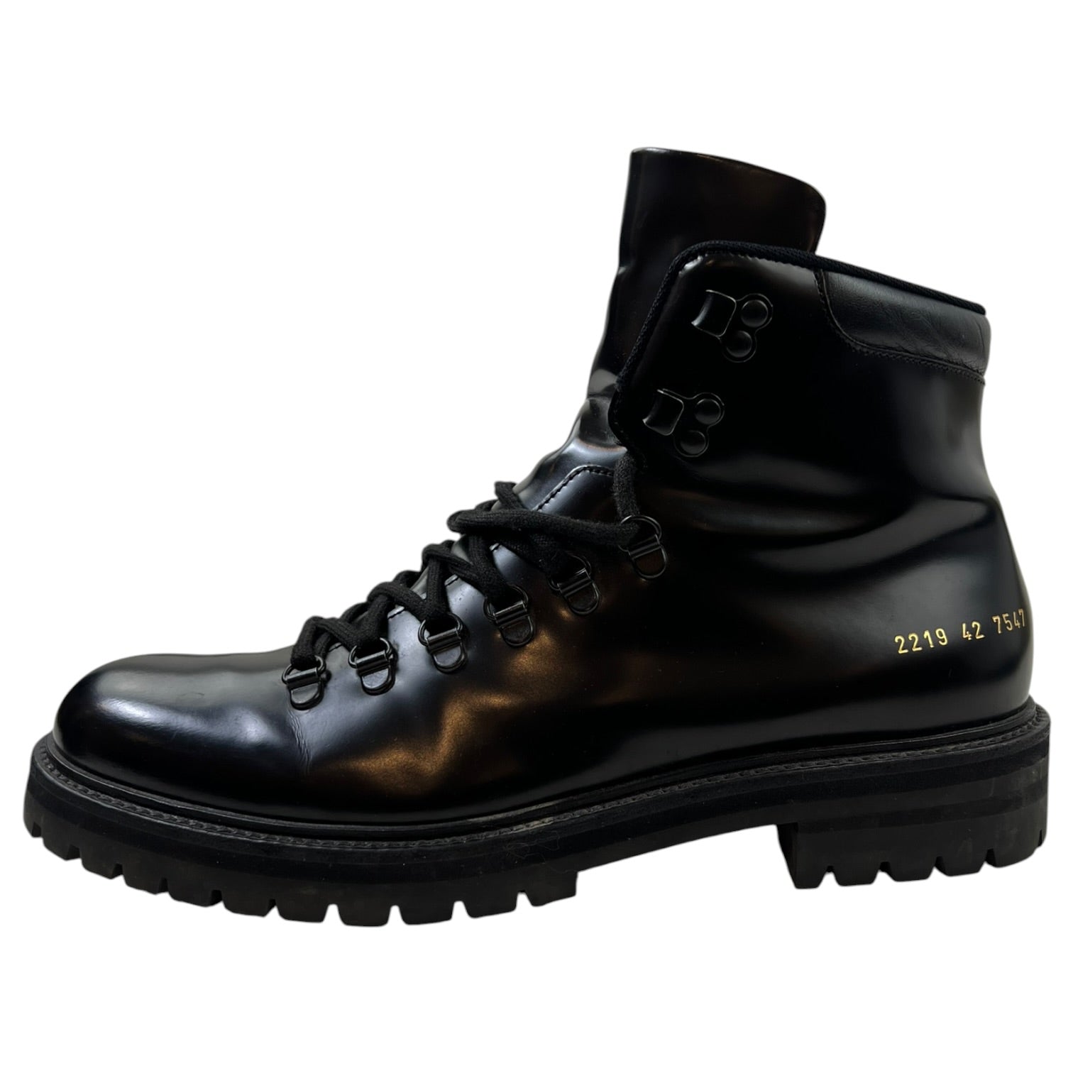 Common Projects Hiking Boot Leather Black