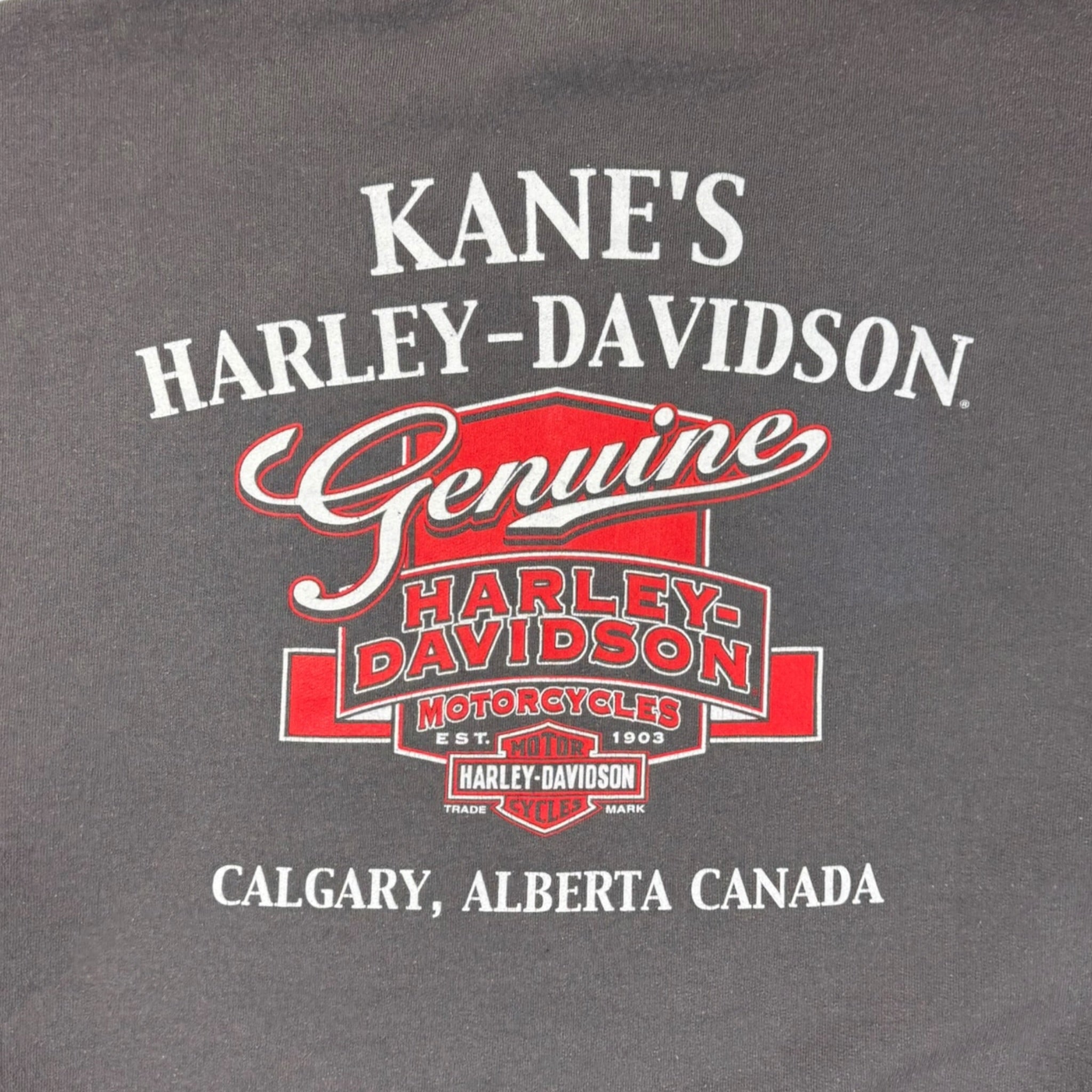 Harley Davidson Calgary Alberta Crewneck Grey
