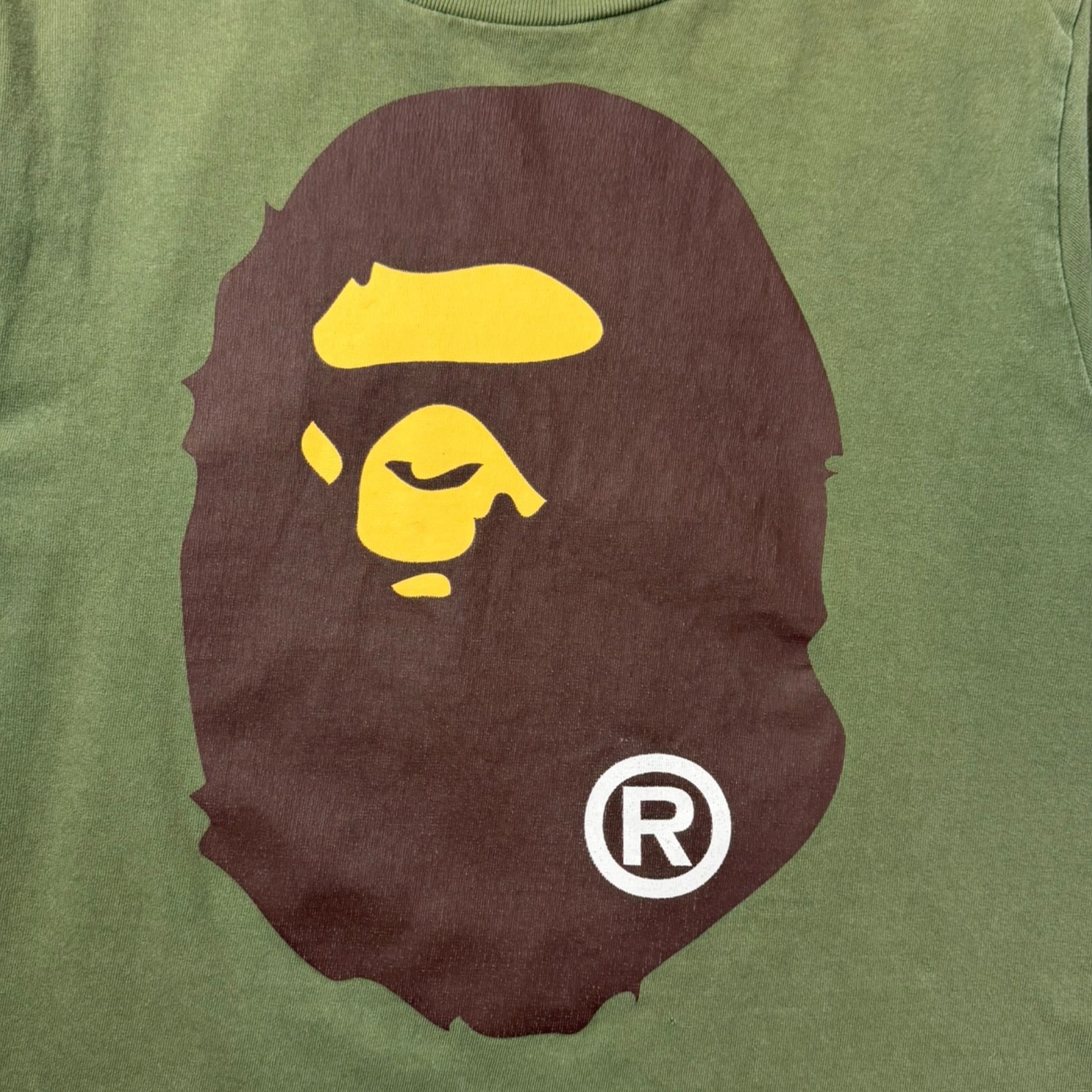 BAPE Big Ape Head Tee Olive Drab