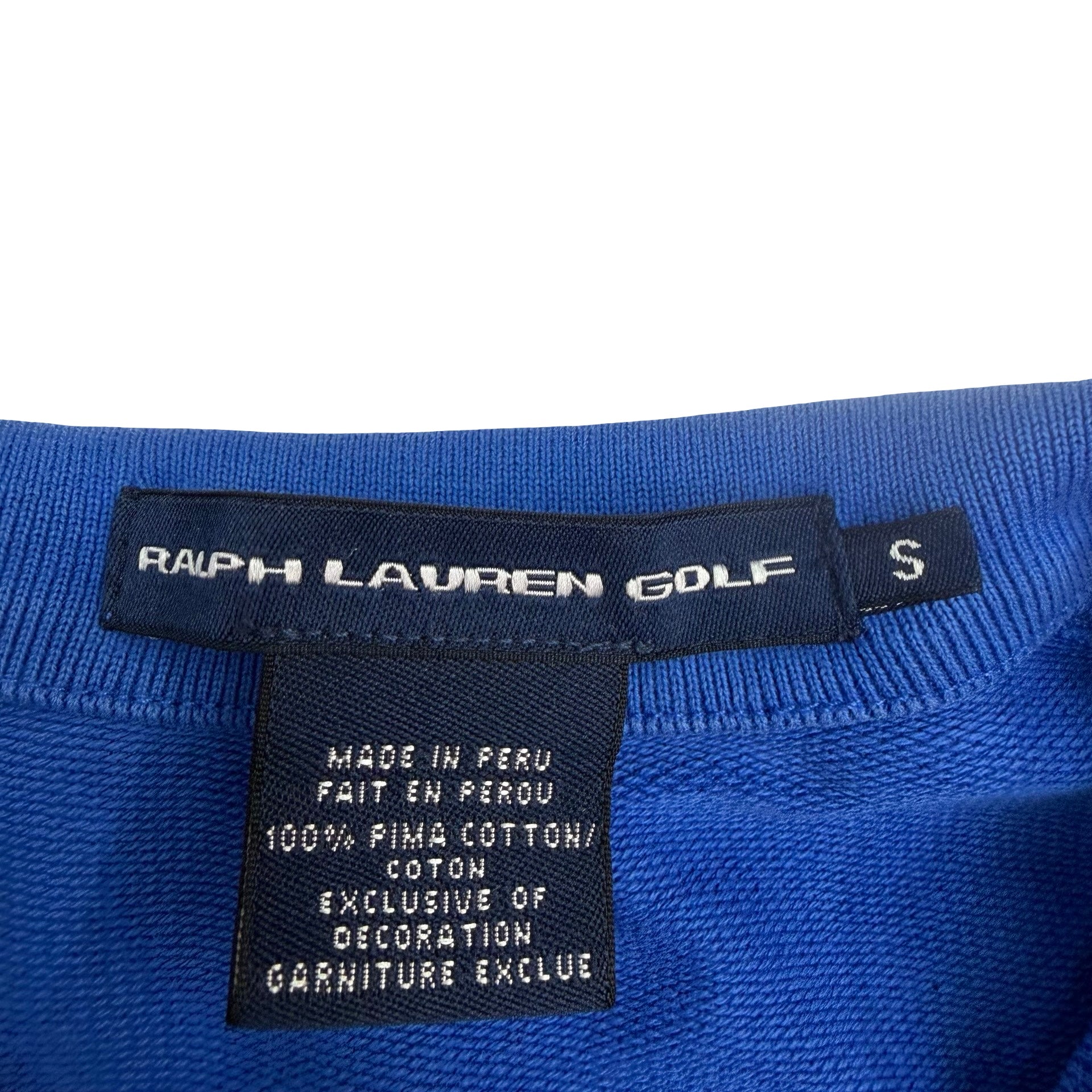 (W) Vintage Polo Ralph Lauren Golf Track Jacket Blue