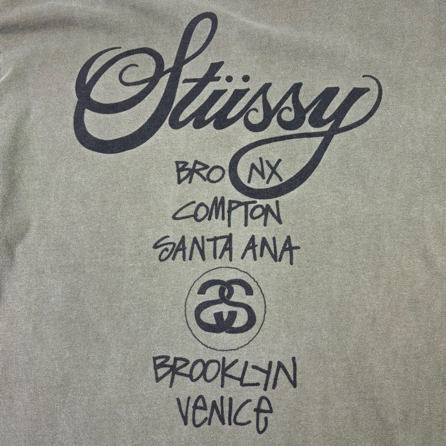 Stussy World Tour Long Sleeve T-Shirt Brown