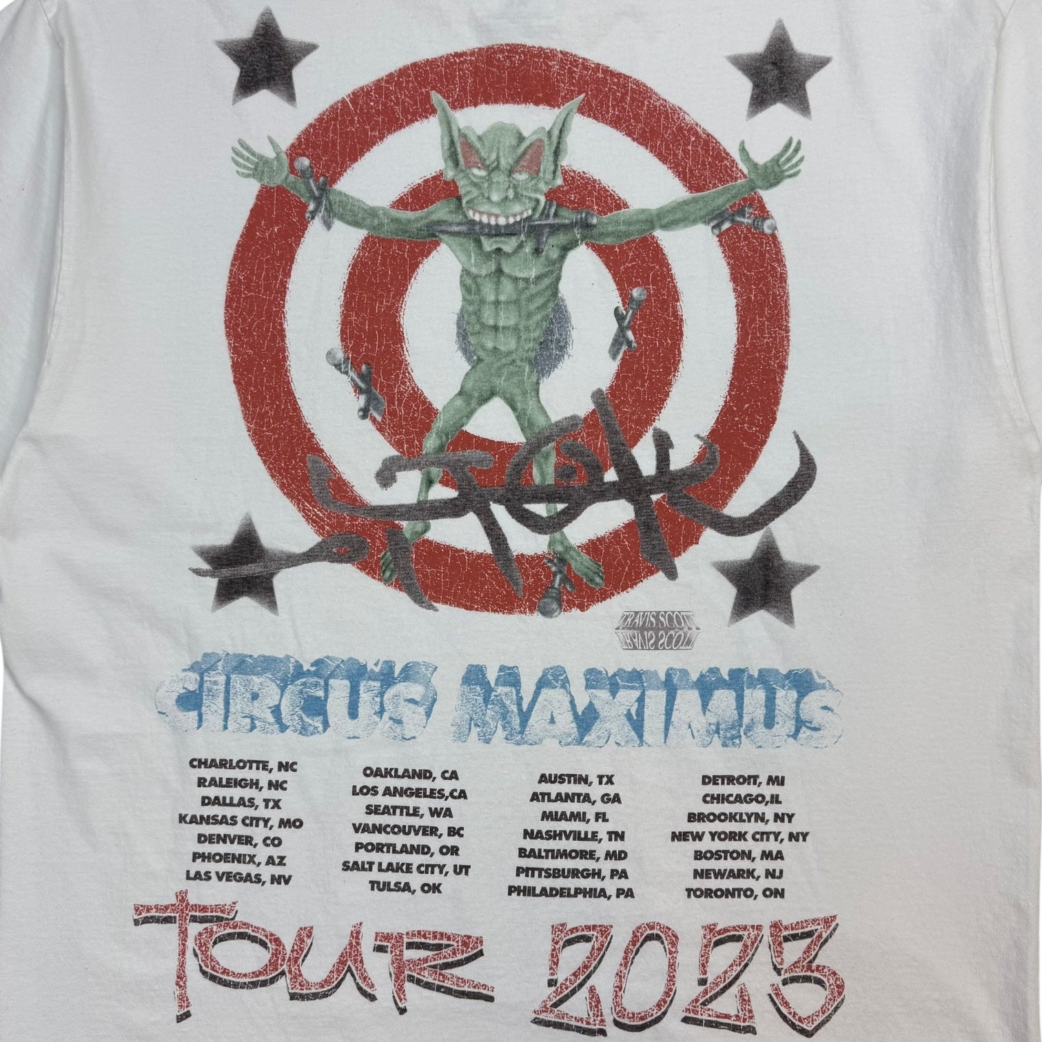 Travis Scott Utopia Circus Maximus Tour Tee White