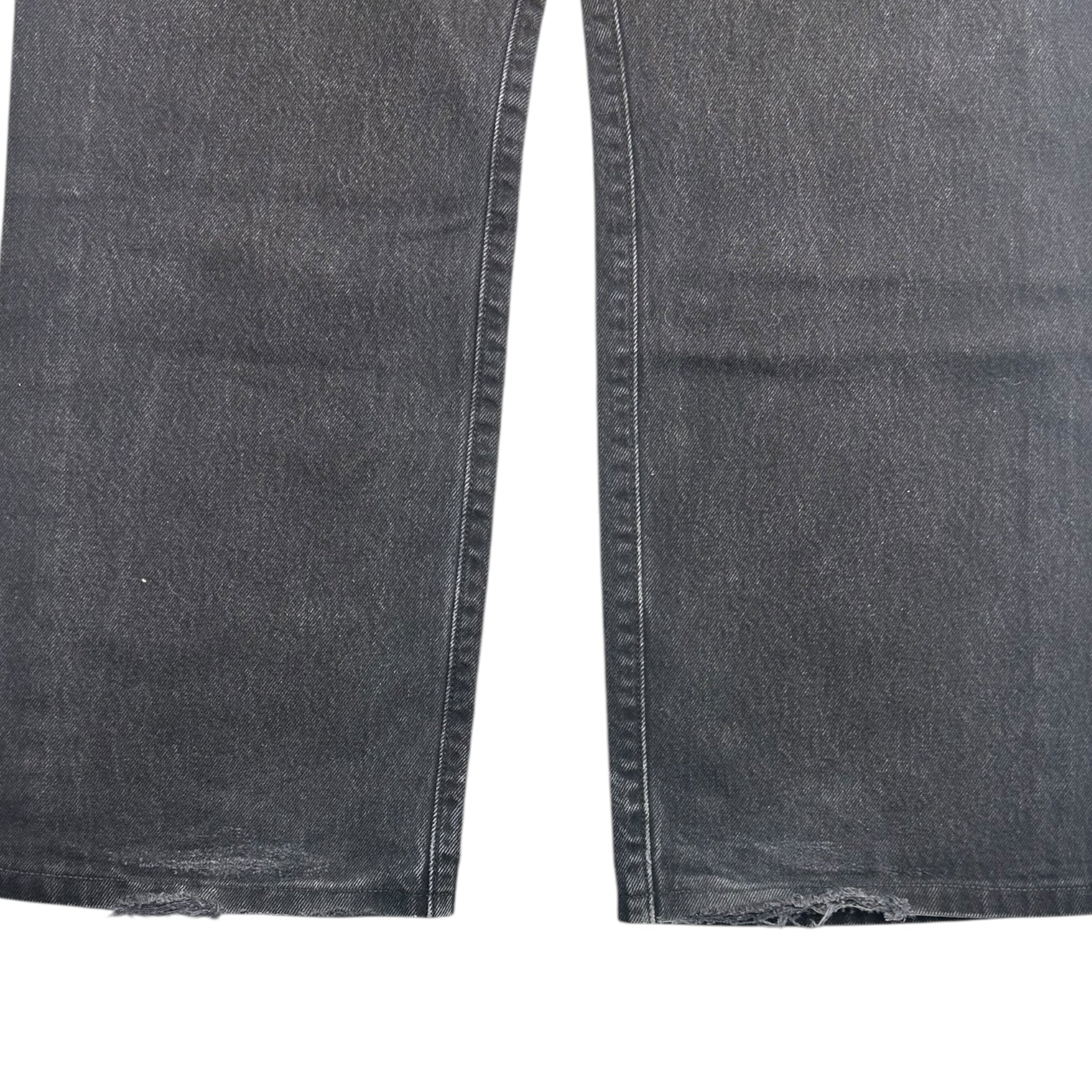 Vintage Black Levis 501s Denim Blank Tag