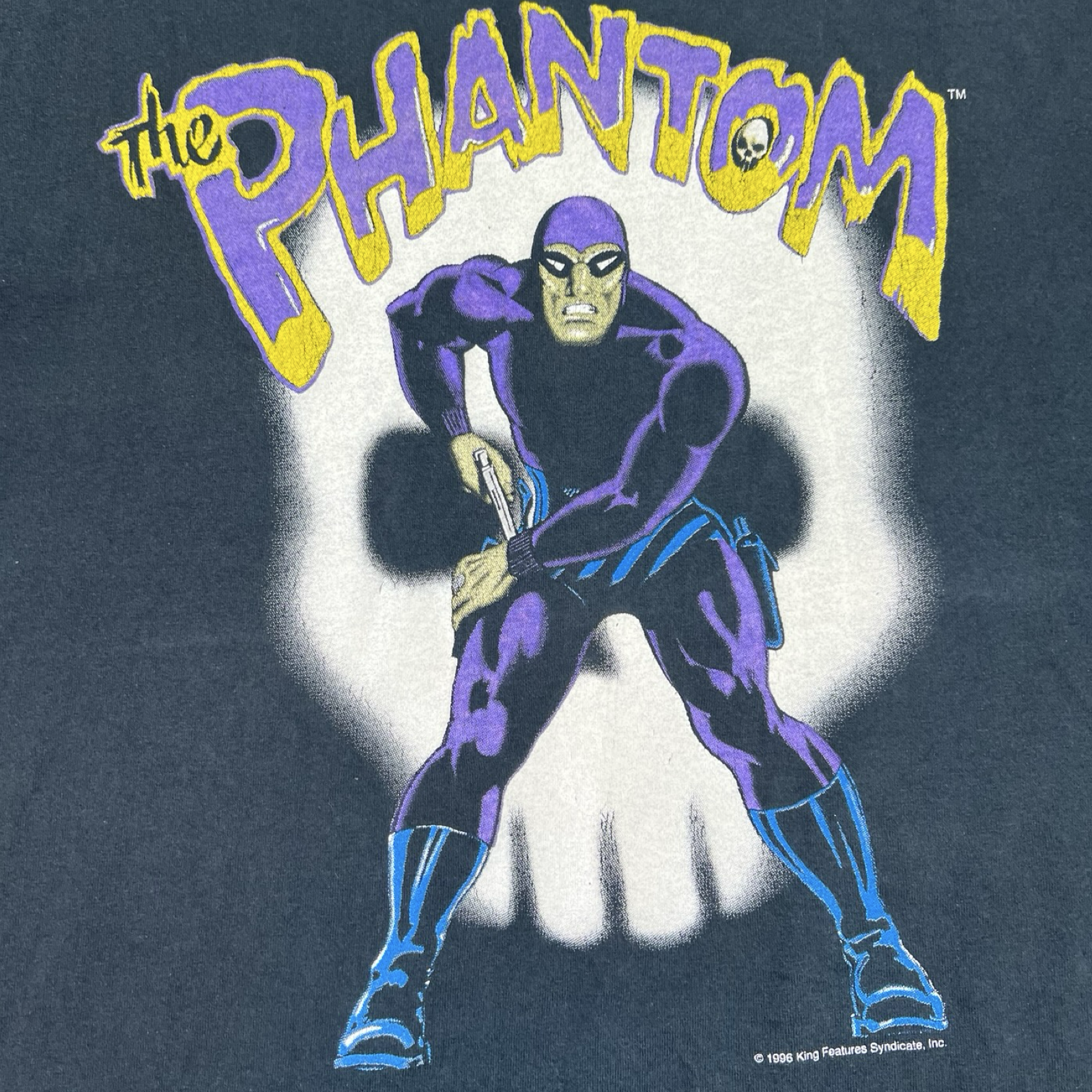 Vintage 1996 The Phantom Superhero Comic Book Promo T-Shirt