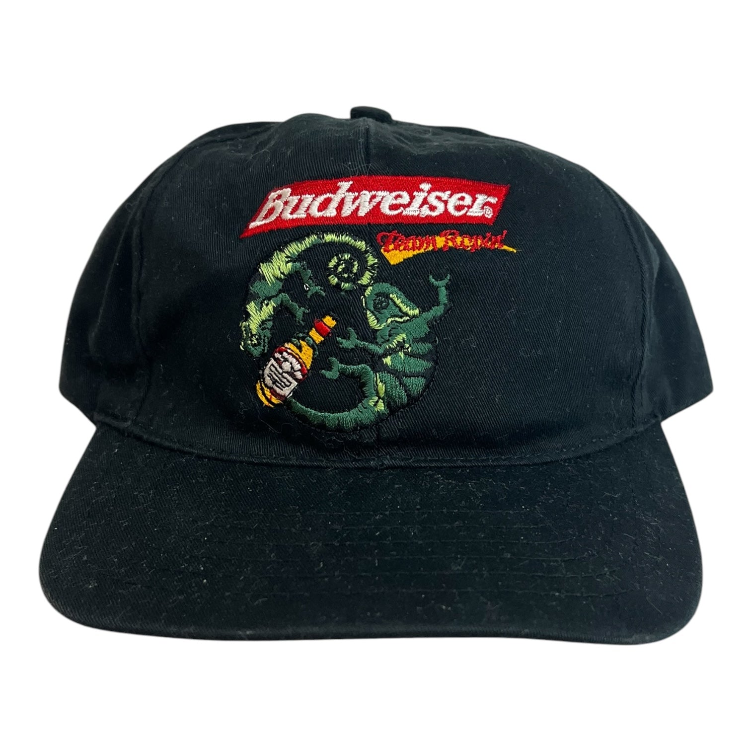 Vintage Budweiser Lizard Strap Back Black