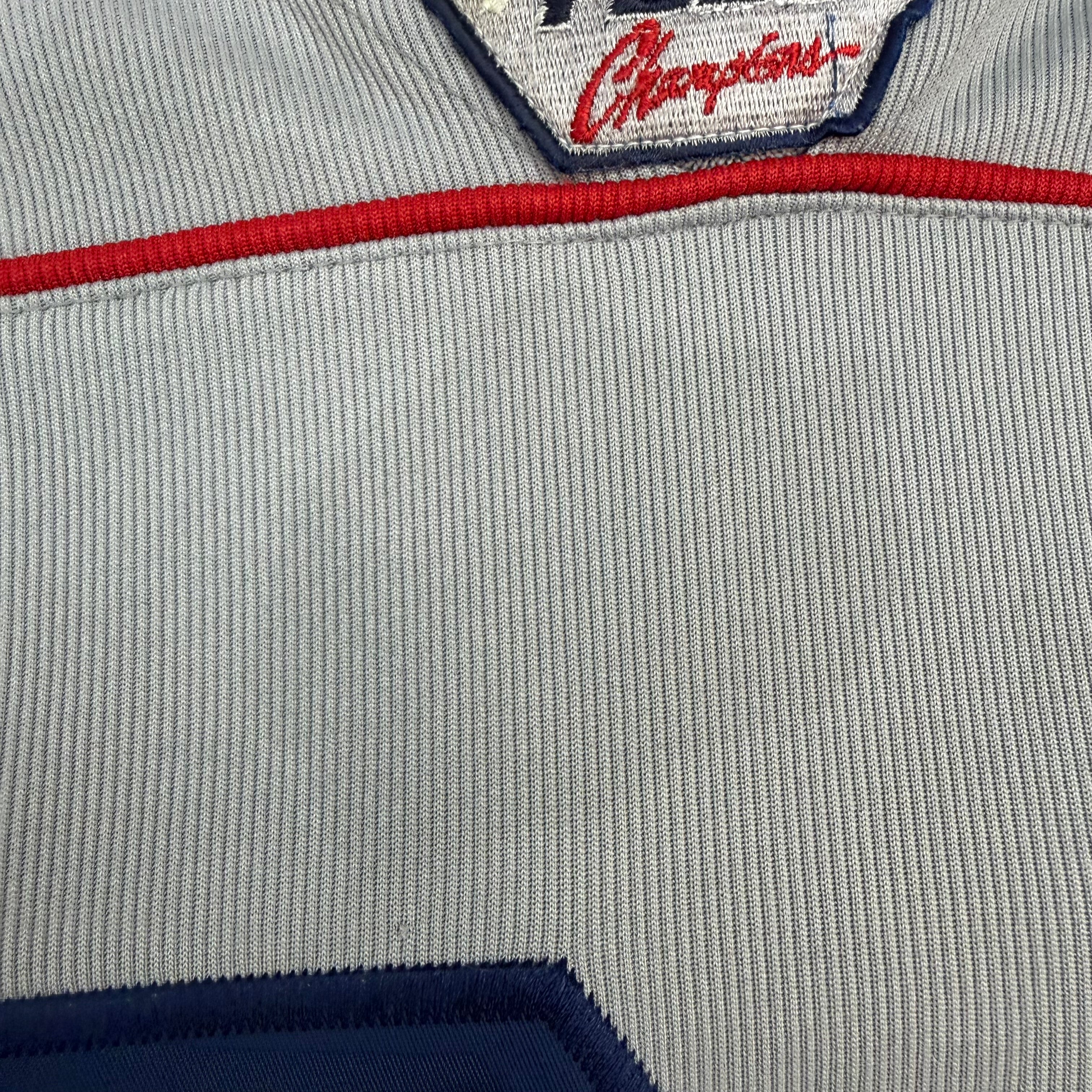 Vintage FUBU Embroidered Football Jersey Grey