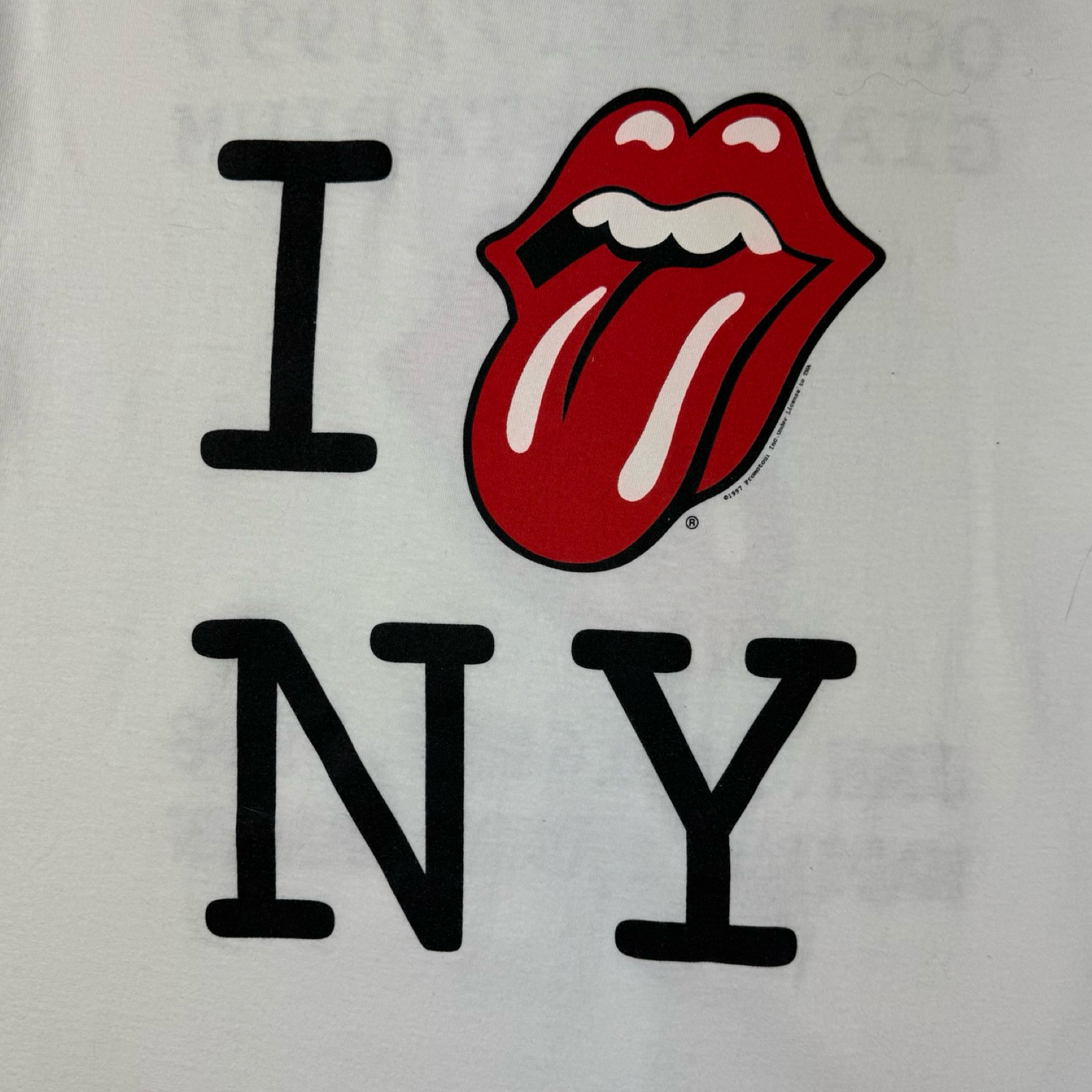 1997 The Rolling Stones "I Love New York" T-Shirt