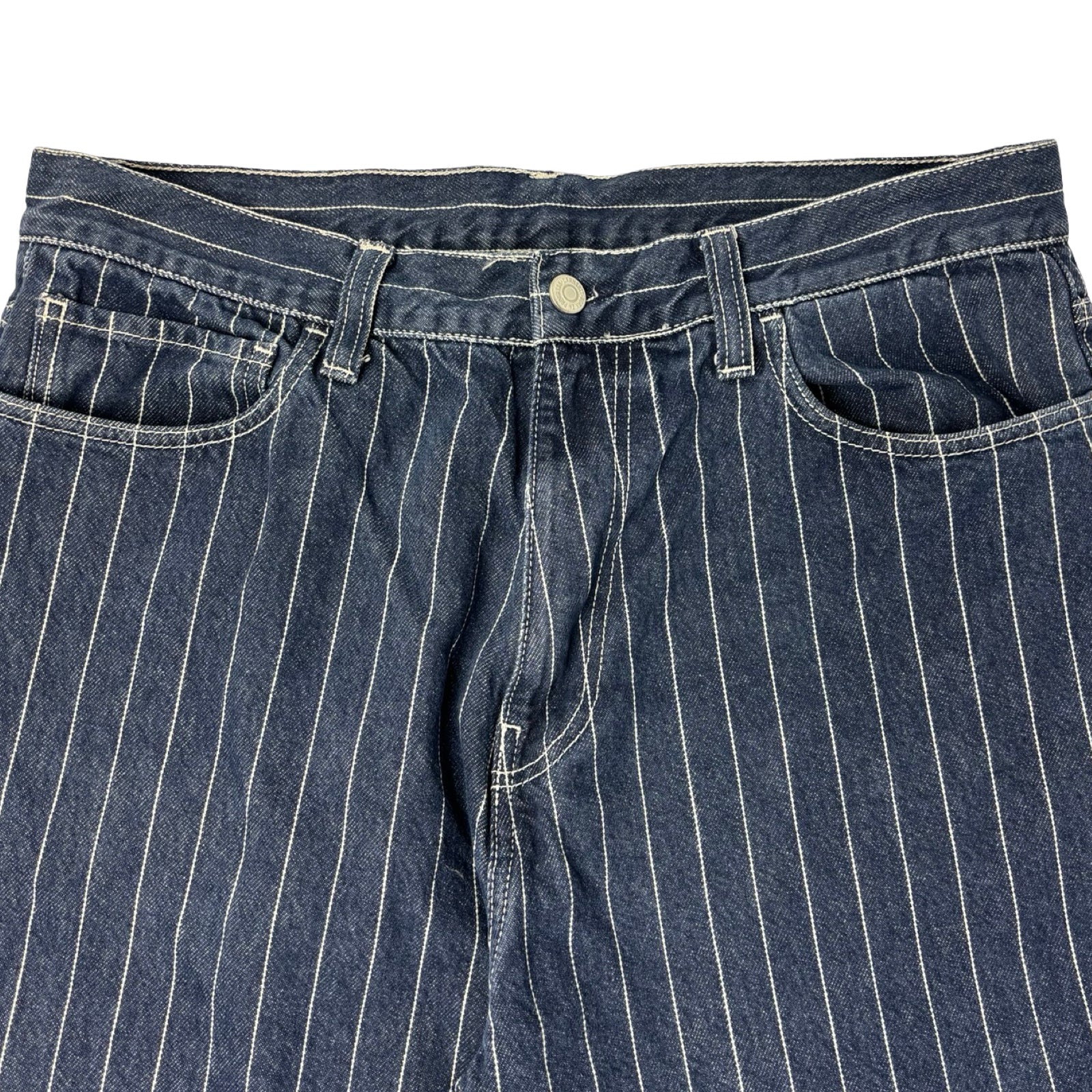 Carhartt WIP Orlean Stripe Denim Pant Navy
