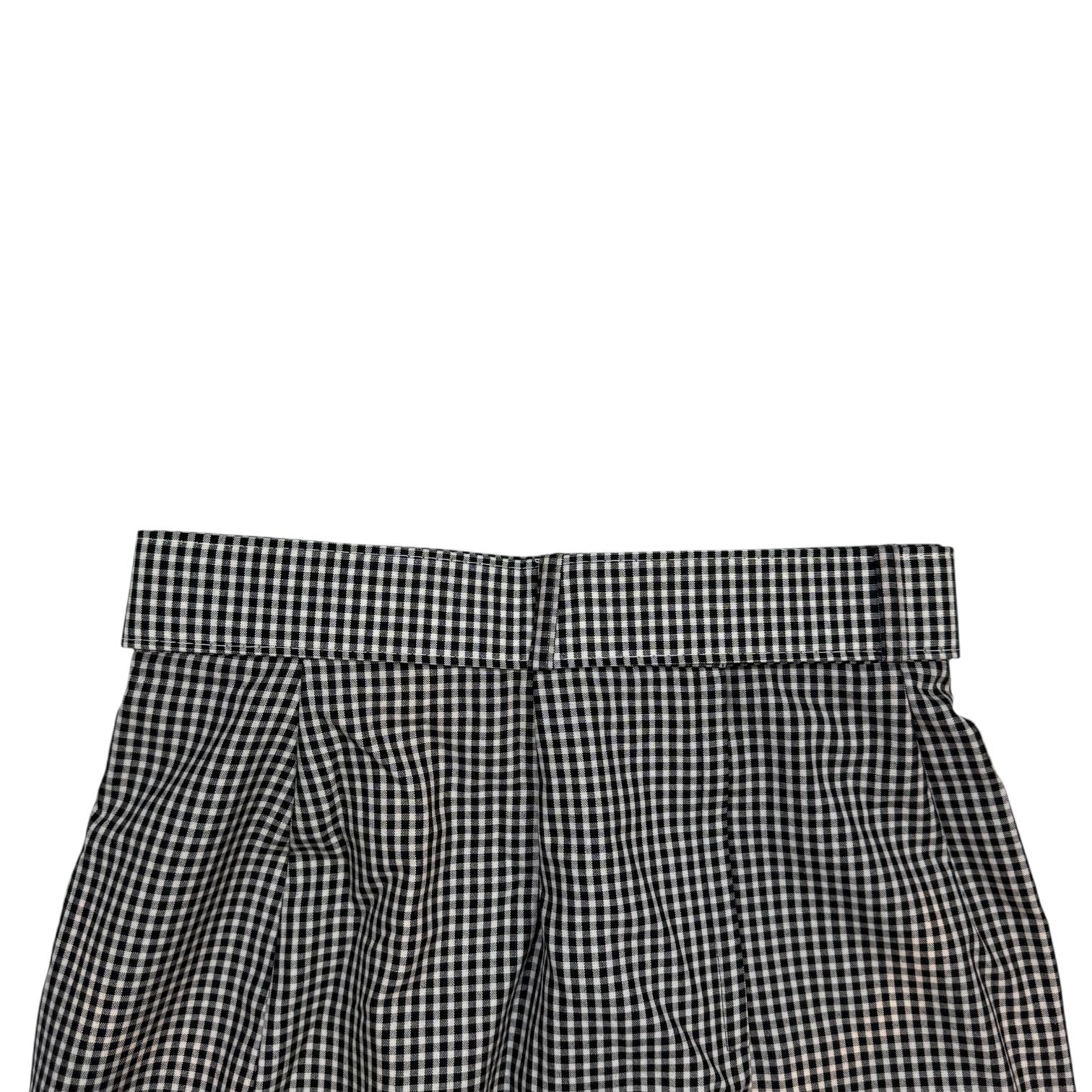 (W) Vintage Jenny B Plaid Skirt Black/White