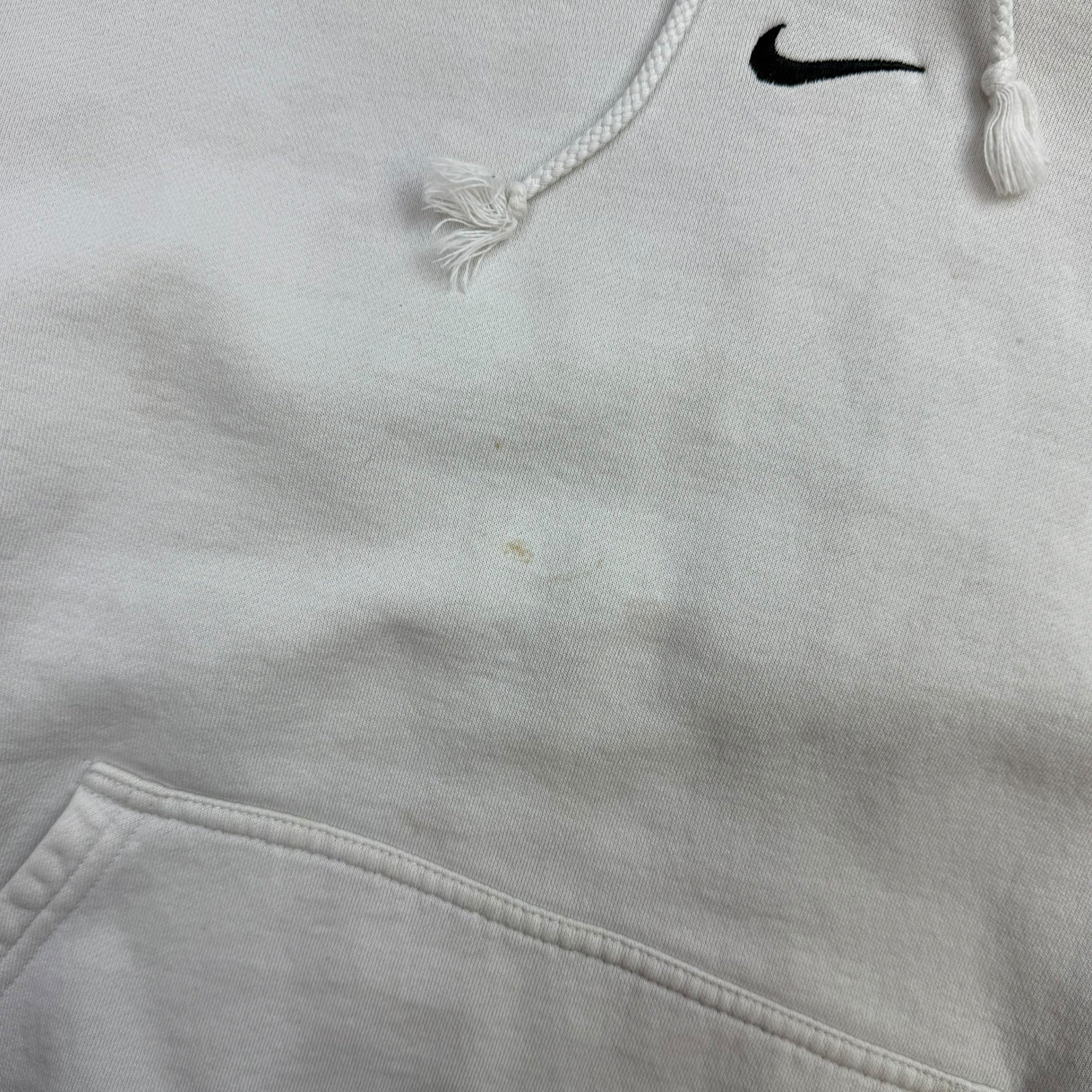 Vintage Nike Centre Swoosh Hoodie White