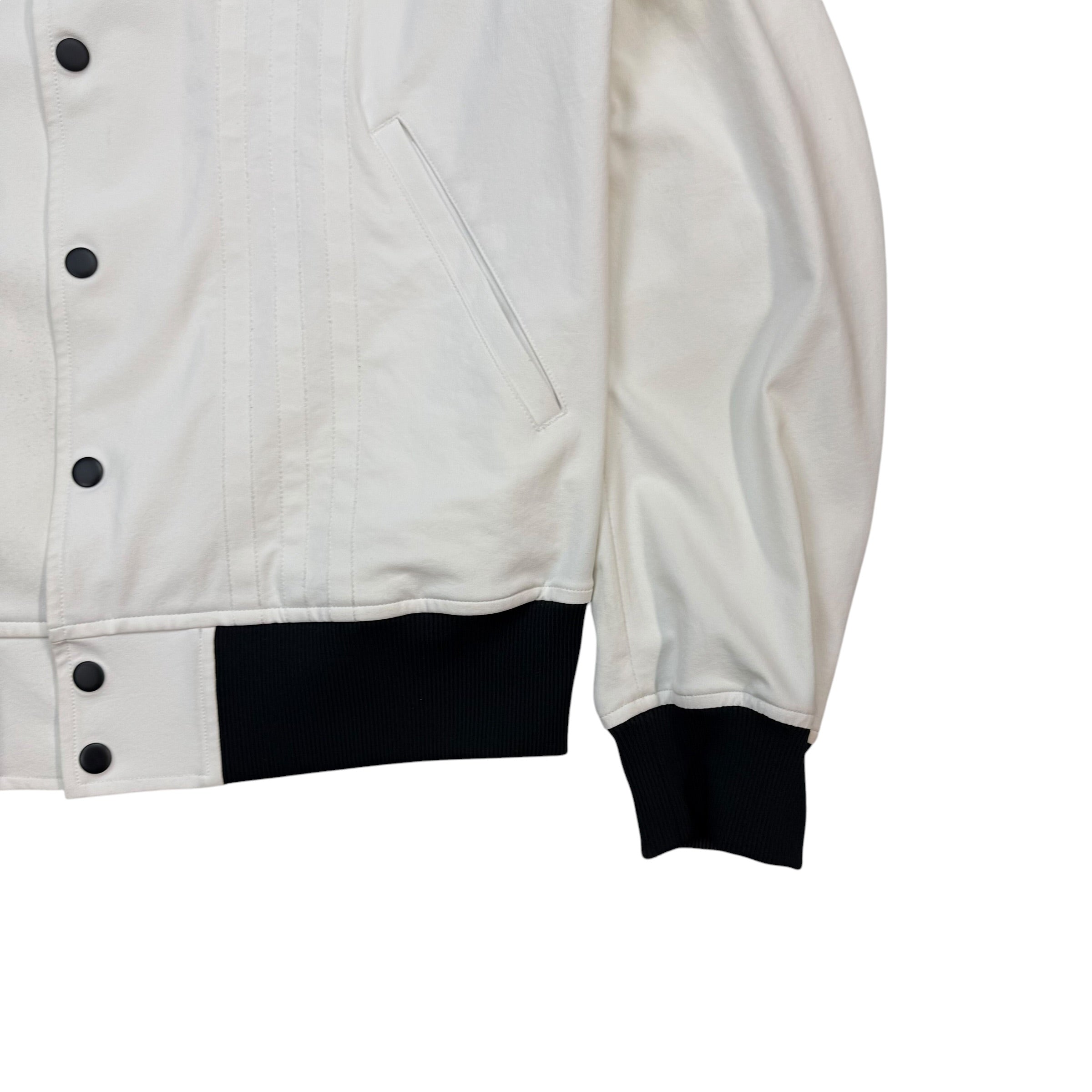 Adidas Y-3 Yohji Yamamoto PU Bomber Jacket White/Black