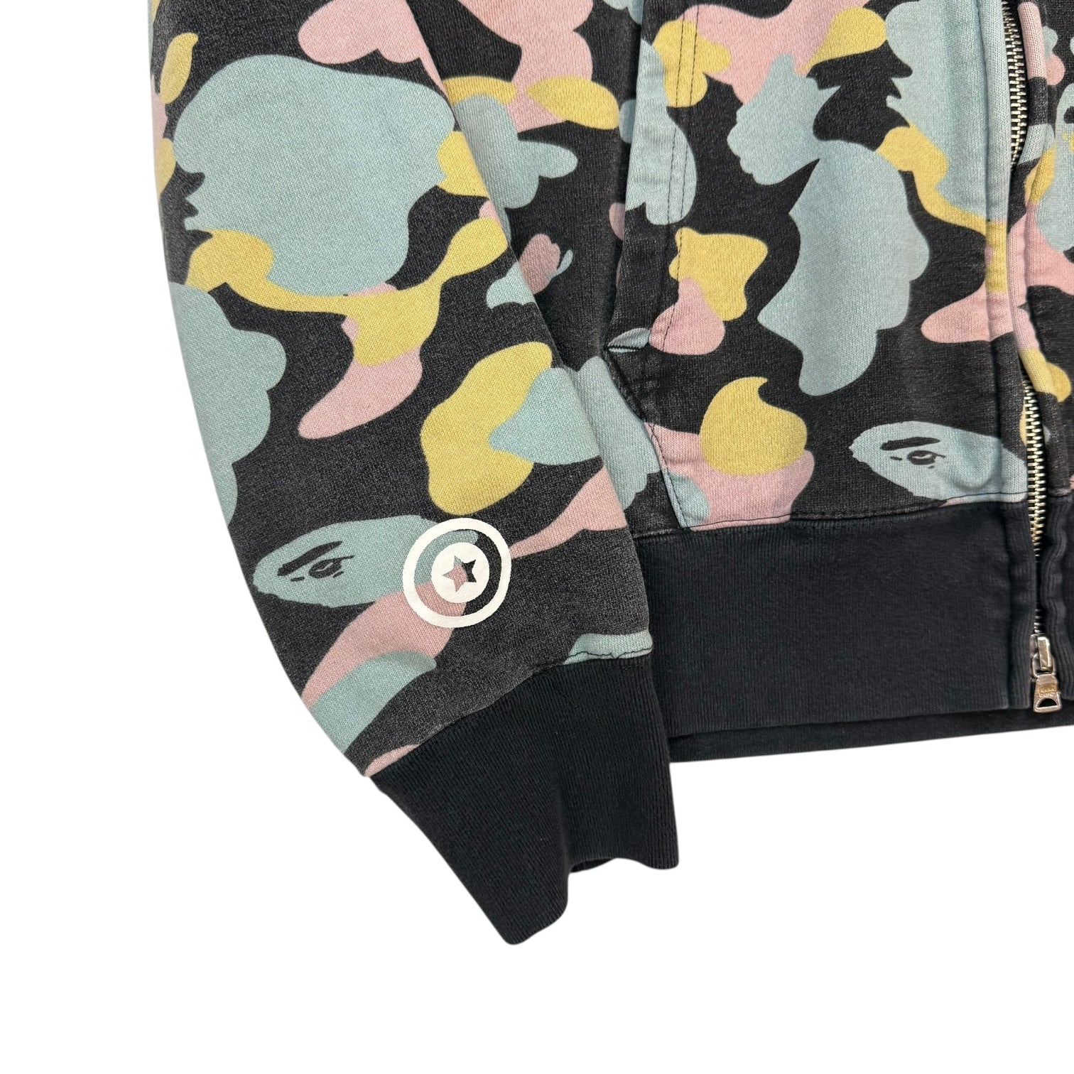 Bape 2nd Shark Full Zip Hoodie Multi Camo