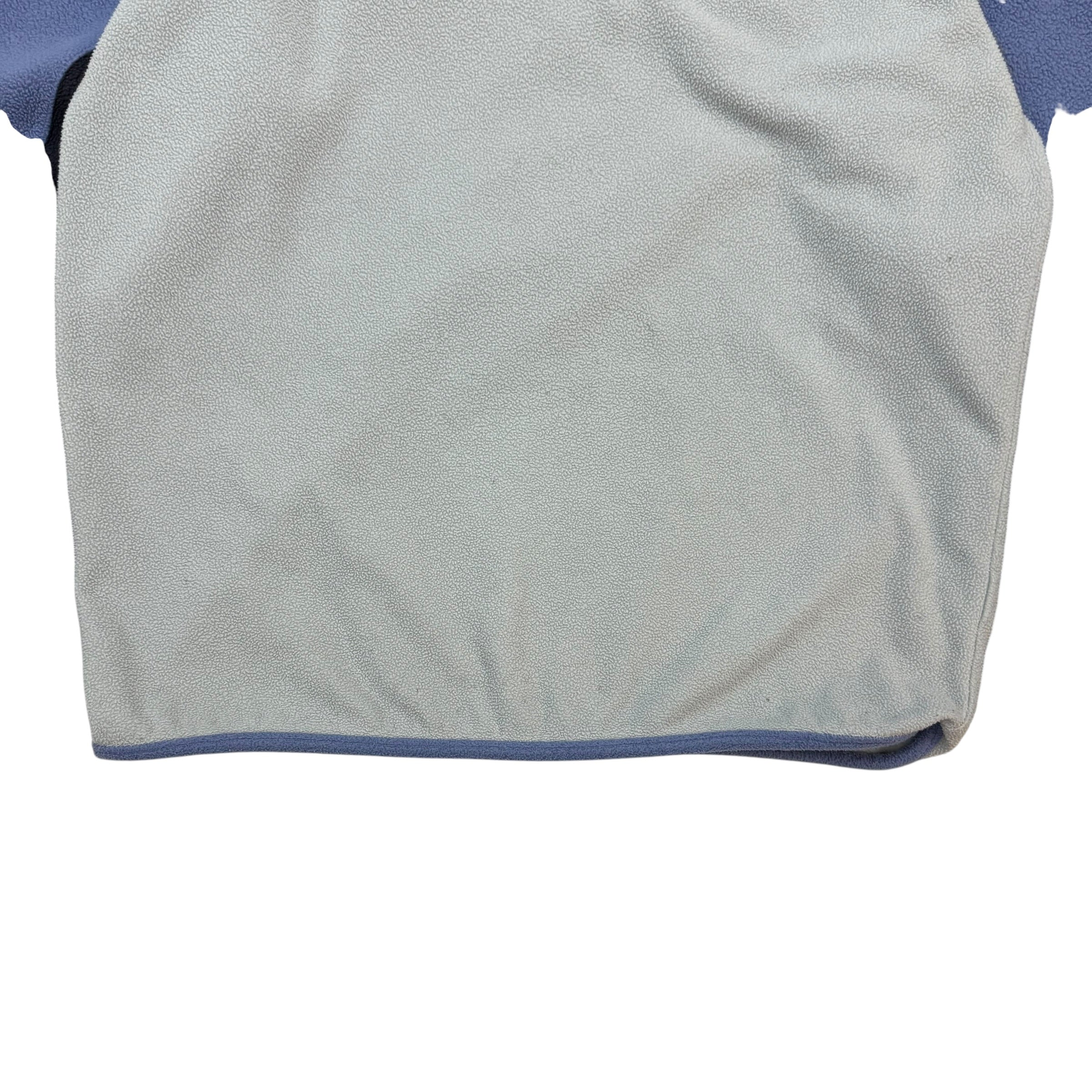 Vintage Quicksilver Fleece Quarter Zip Light Blue/ Grey