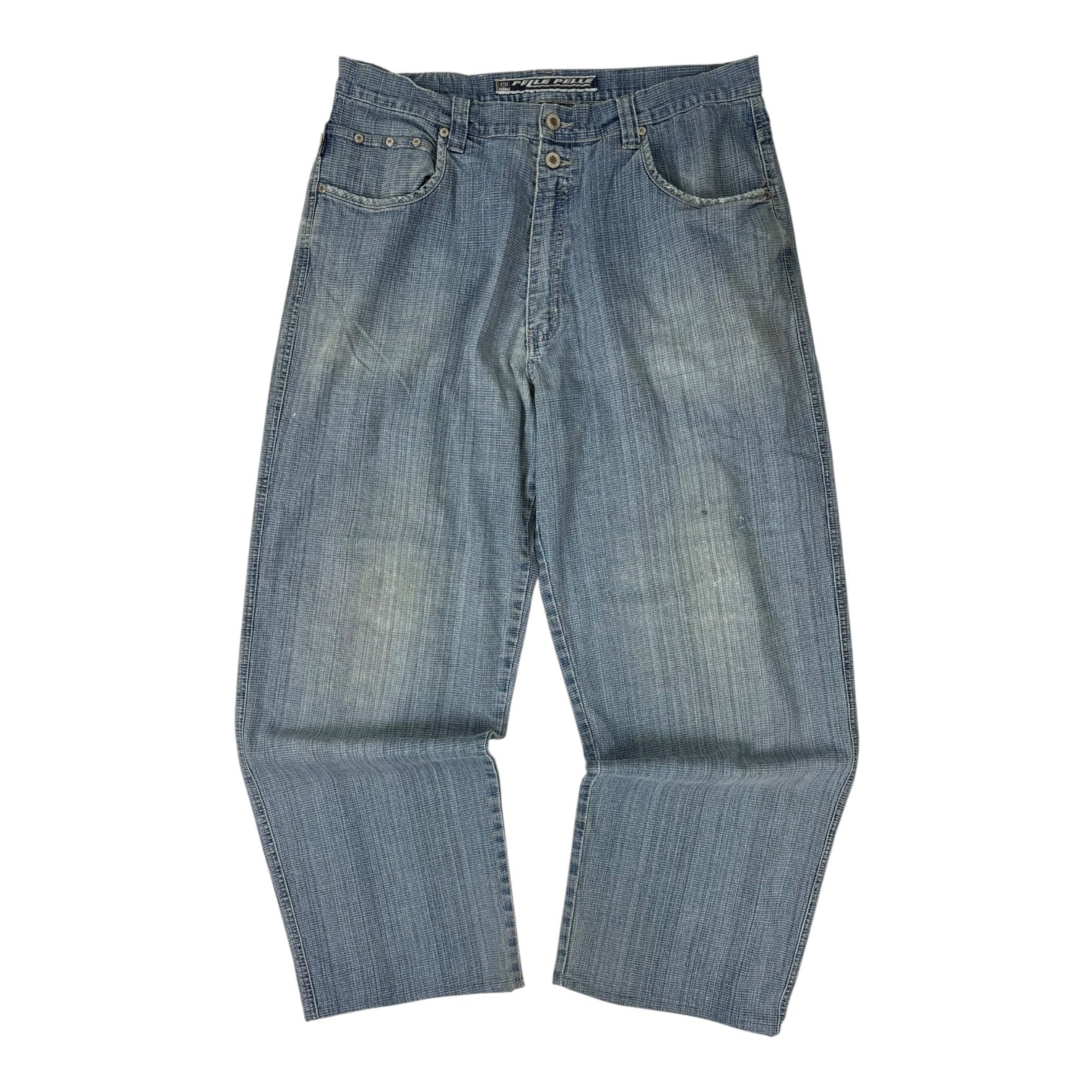 Vintage Y2K Pelle Pelle Textured Jeans Light Wash