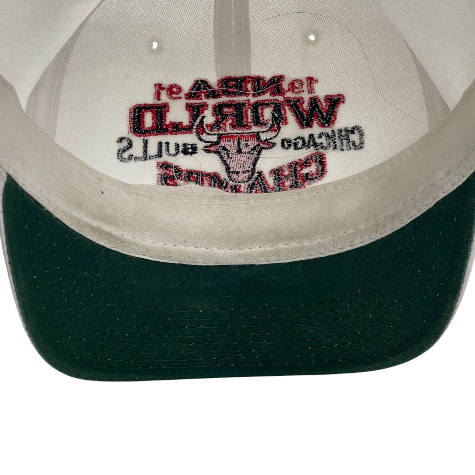 1991 Chicago Bulls World Champs Ted Fletcher SnapBack Hat White