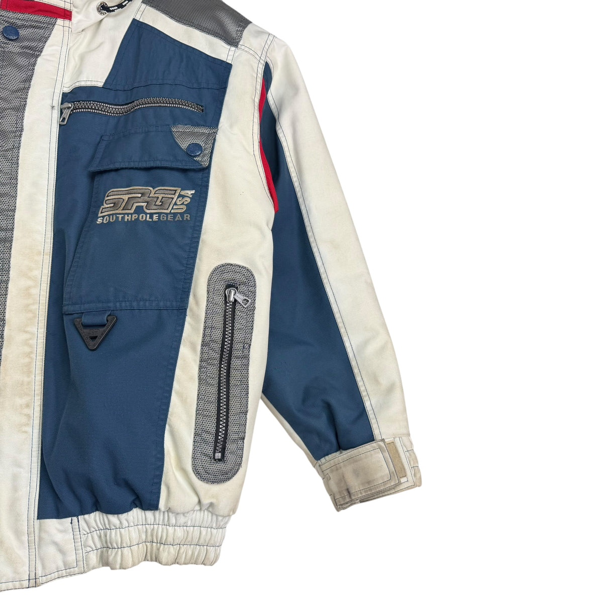 Vintage South Pole Tactical Jacket Blue/White