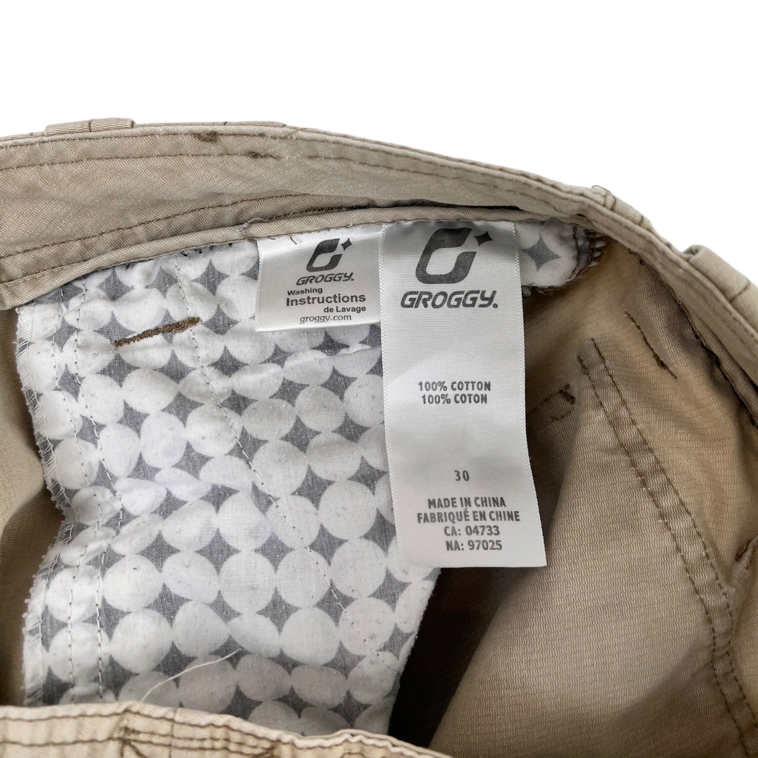 Vintage Groggy Relaxed Multi Pocket Utility Design Pants