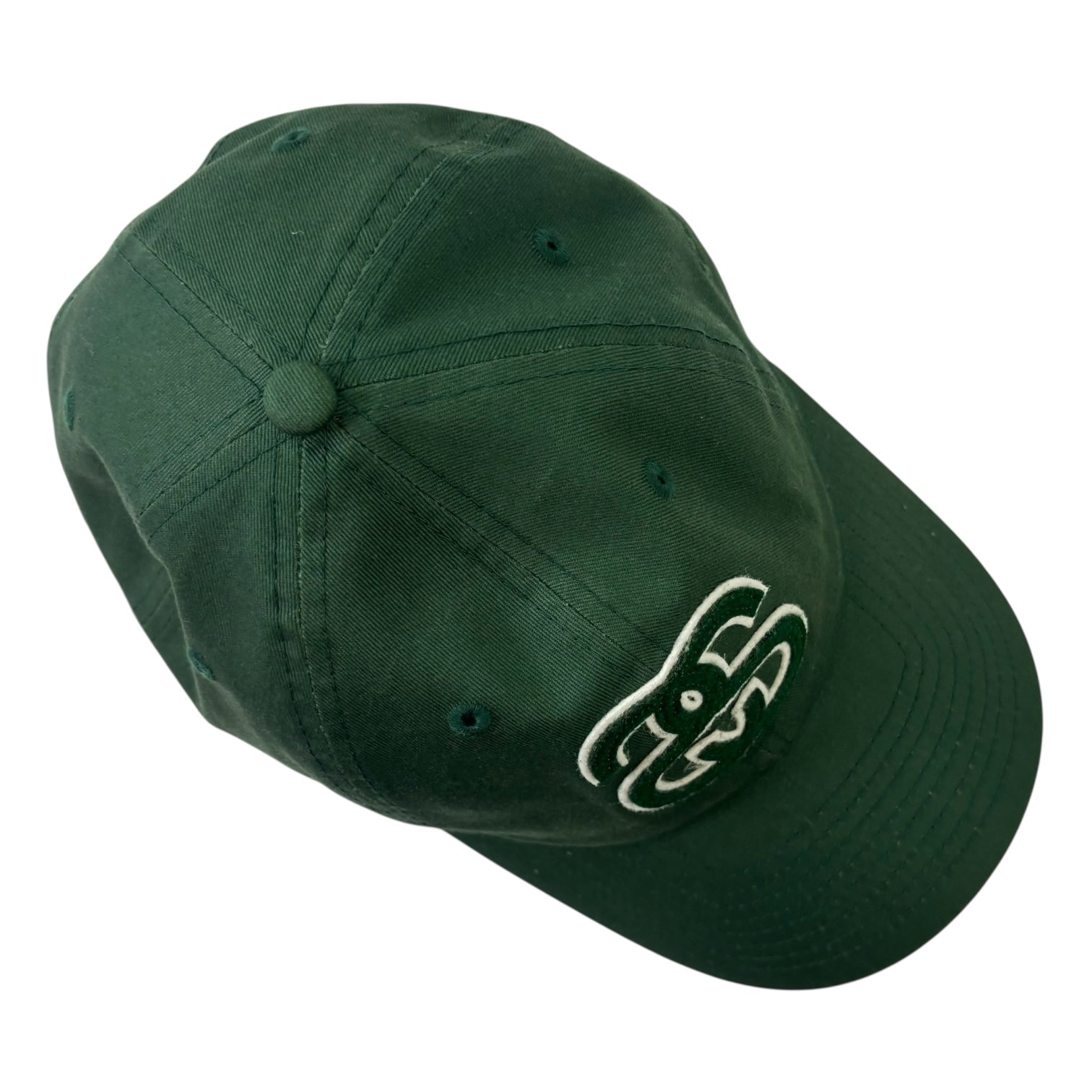 Stussy New Era SS Appliqué Hat Pine Green