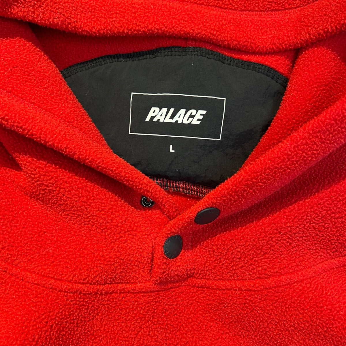 Palace Polartec Fleece Hoodie Red