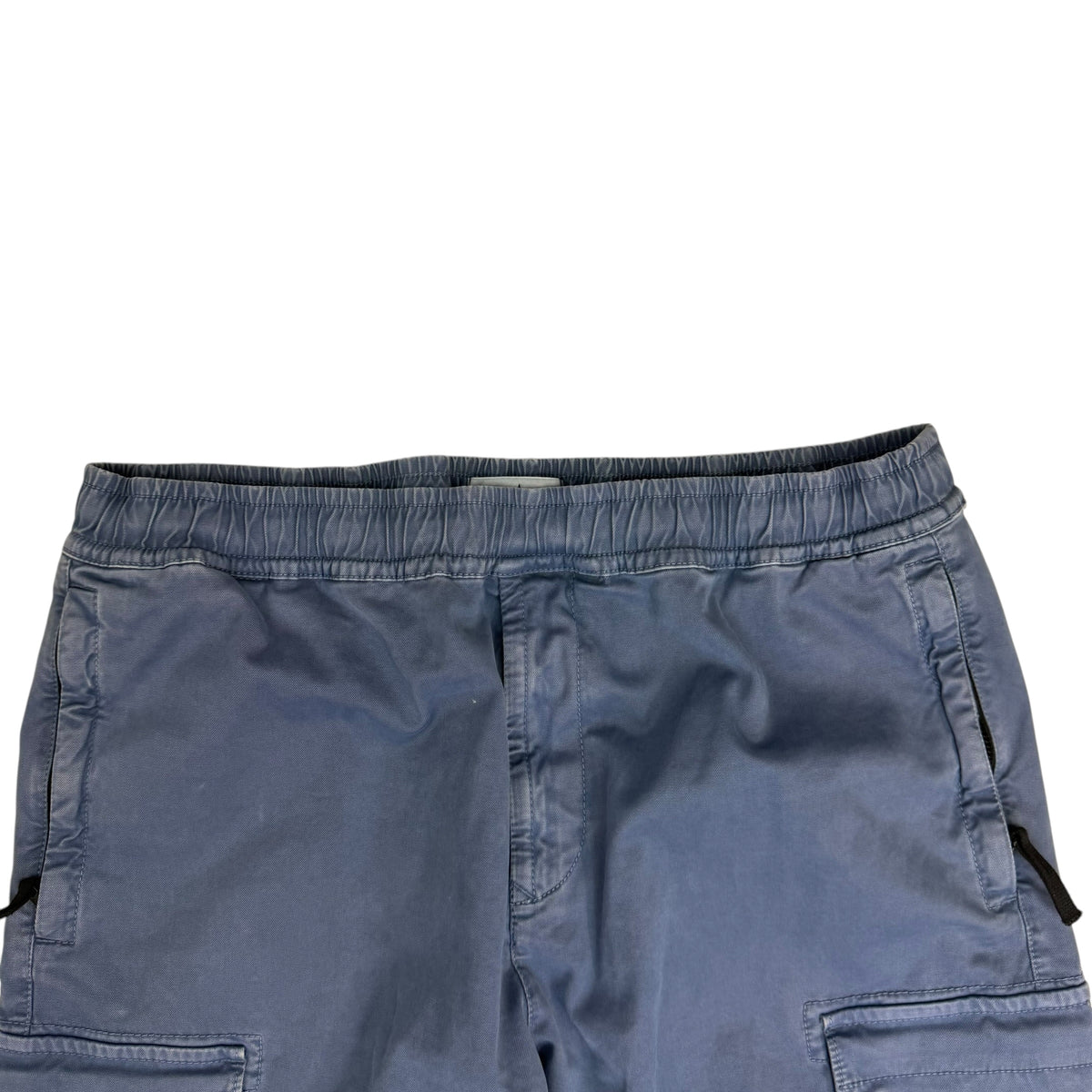 Stone Island Stretch Cotton Cargo Pants Blue