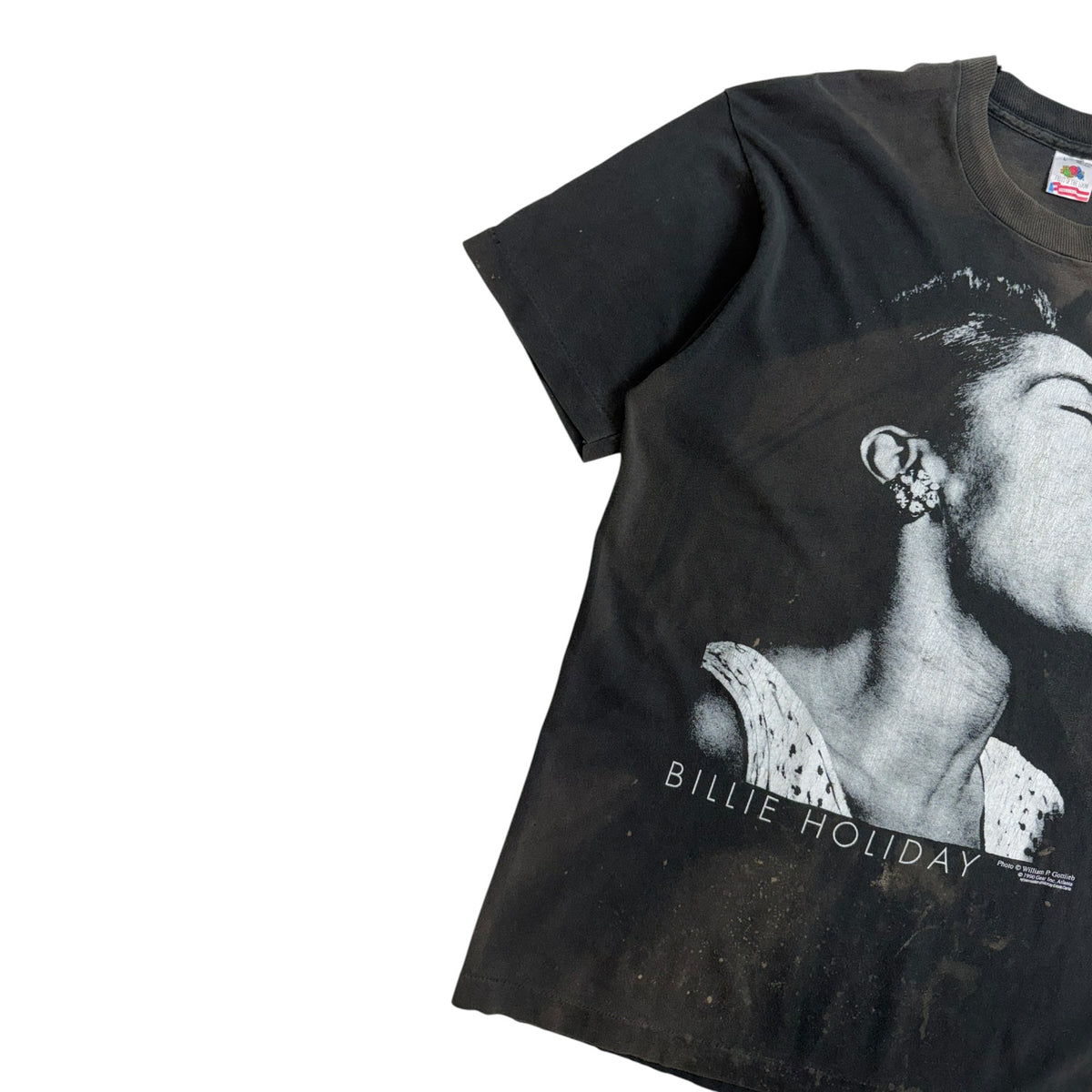 Vintage 1990 Billie Holiday T-Shirt Black